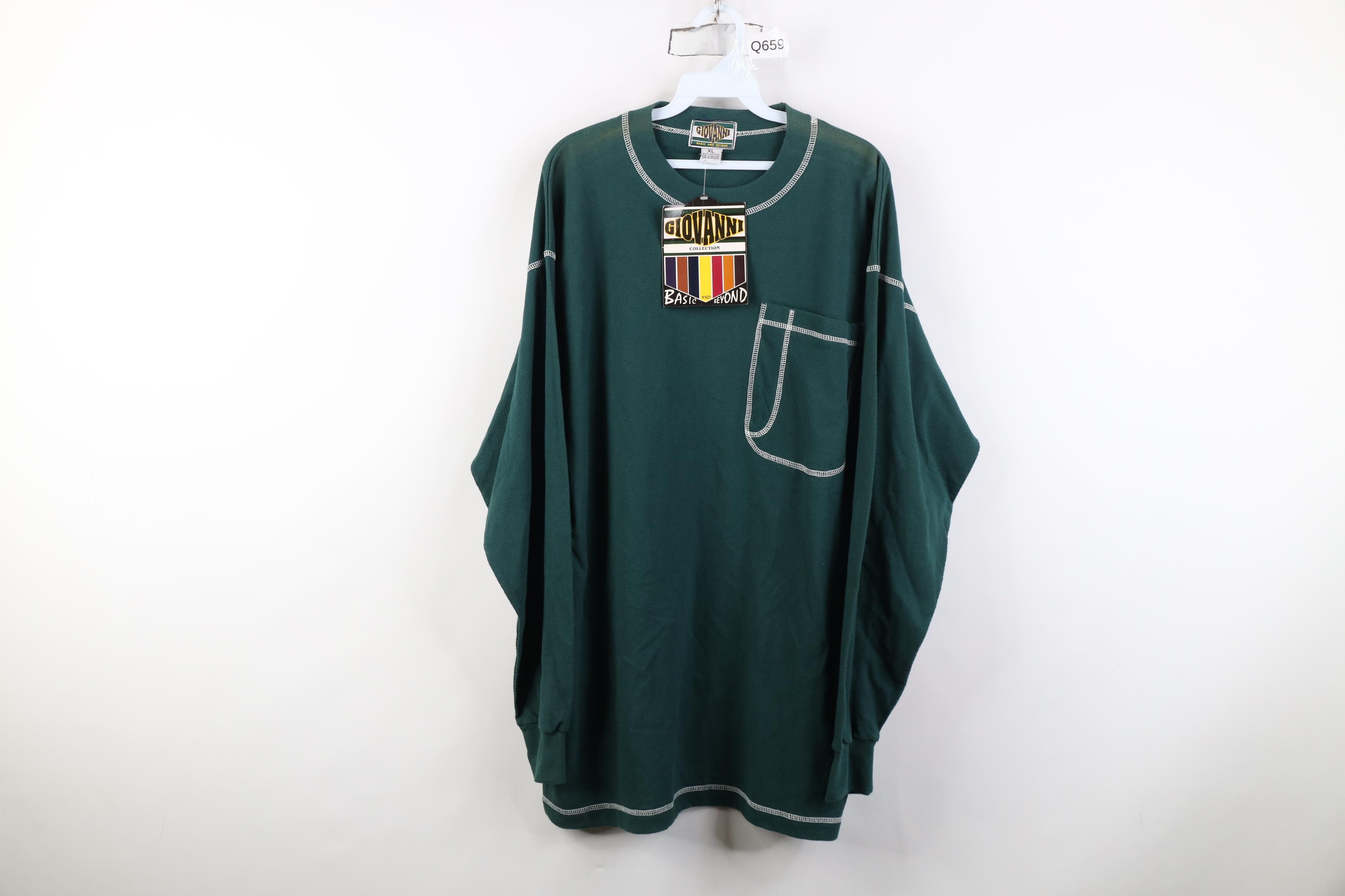 Vintage Deadstock Vintage 90s Streetwear Fit Thermal Knit T-Shirt Size US XL / EU 56 / 4 - 1 Thumbnail