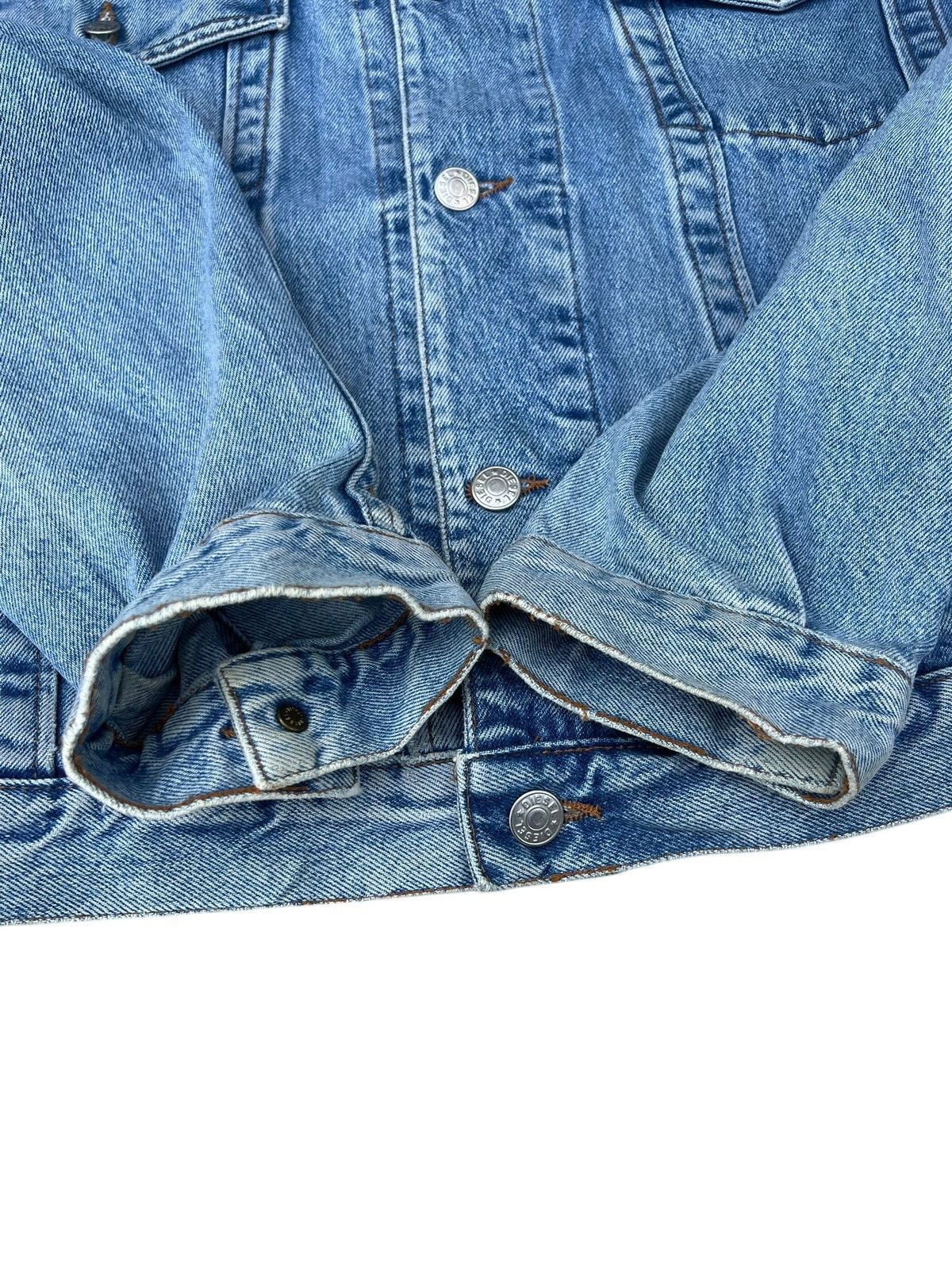 Diesel 90s Diesel Stars Series Distress Mud Denim Trucker Jacket Size US XL / EU 56 / 4 - 12 Thumbnail