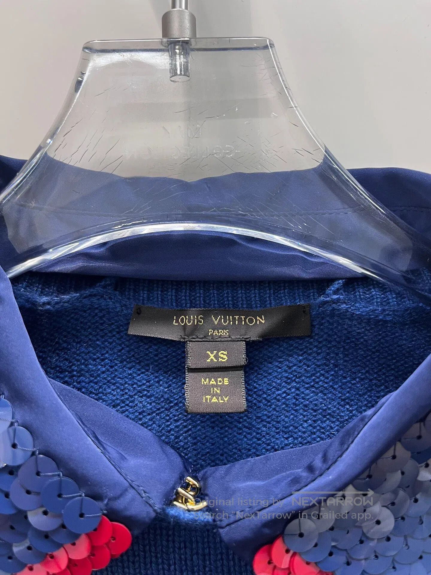 Louis Vuitton Louis Vuitton Sequin Collar Knit Top. Size XS / US 0-2 / IT 36-38 - 3 Thumbnail