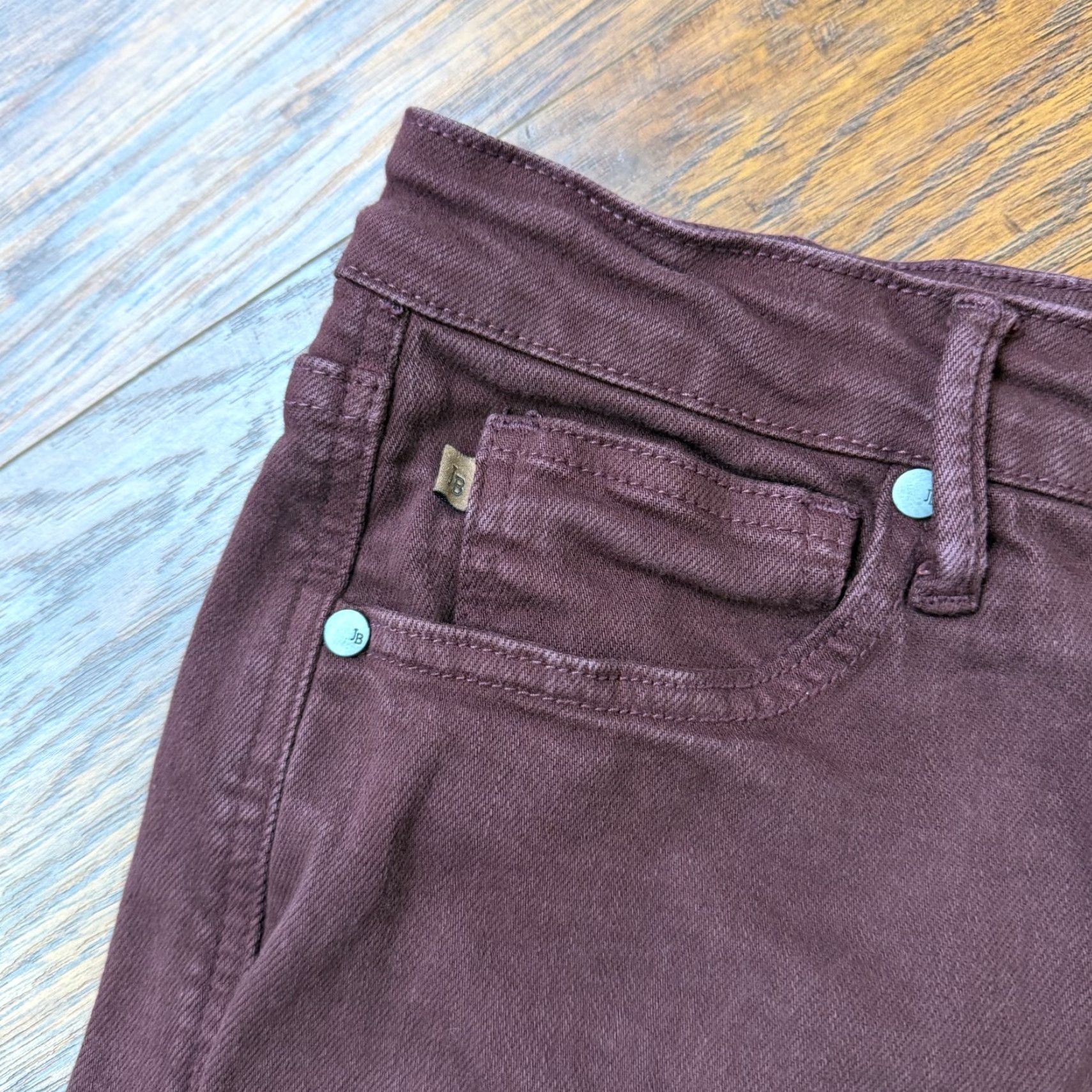 Vintage Judy Blue Jeans Women 30 Wide-Leg High Rise Denim Regular Stretch Cotton Polyester Spandex Red Jeans 28x23 Size 30" / US 8 / IT 44 - 3 Thumbnail