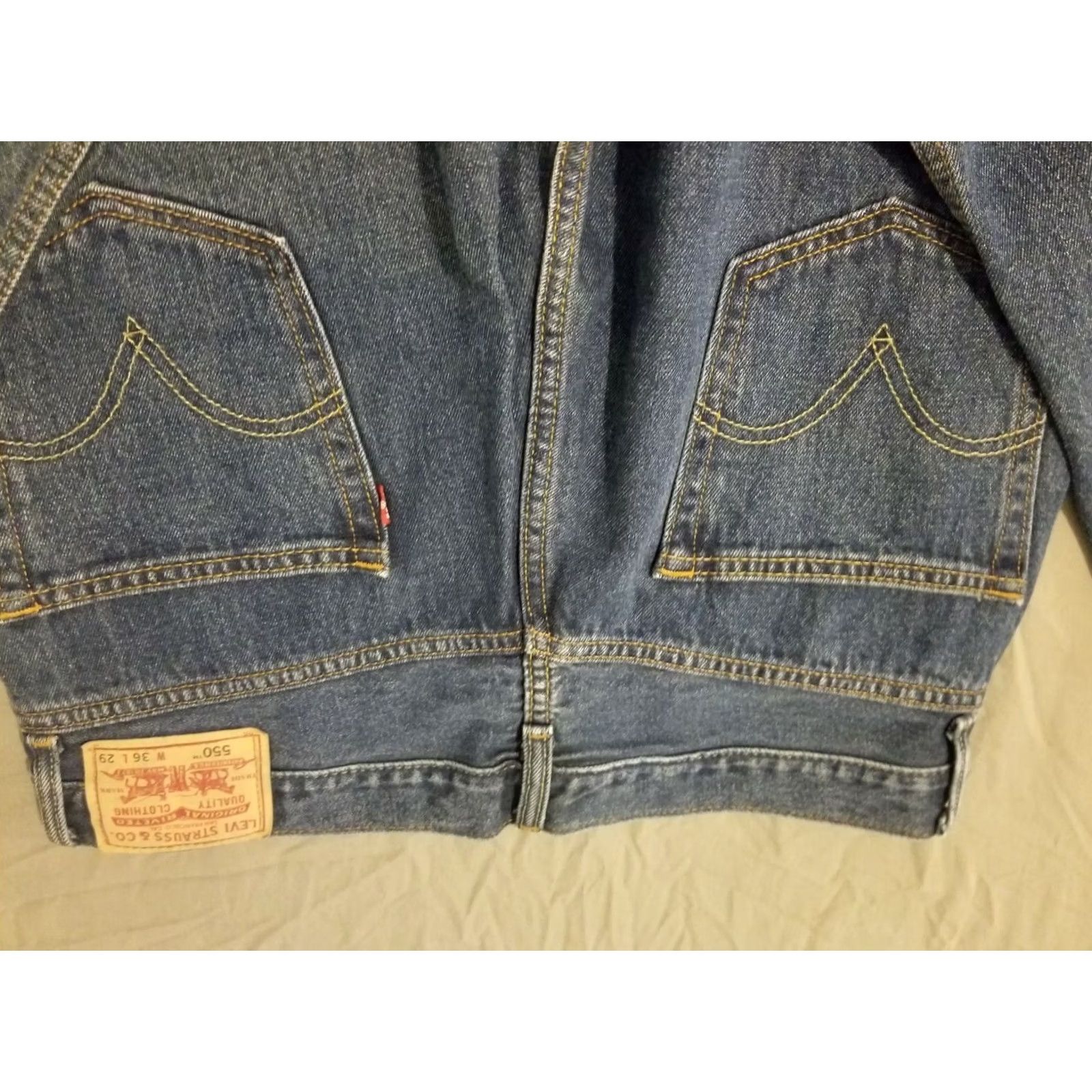 Levi's Levi's Jeans Mens 36x29 Relaxed Straight Denim Cotton Pants Blue Size US 36 / EU 52 - 2 Thumbnail