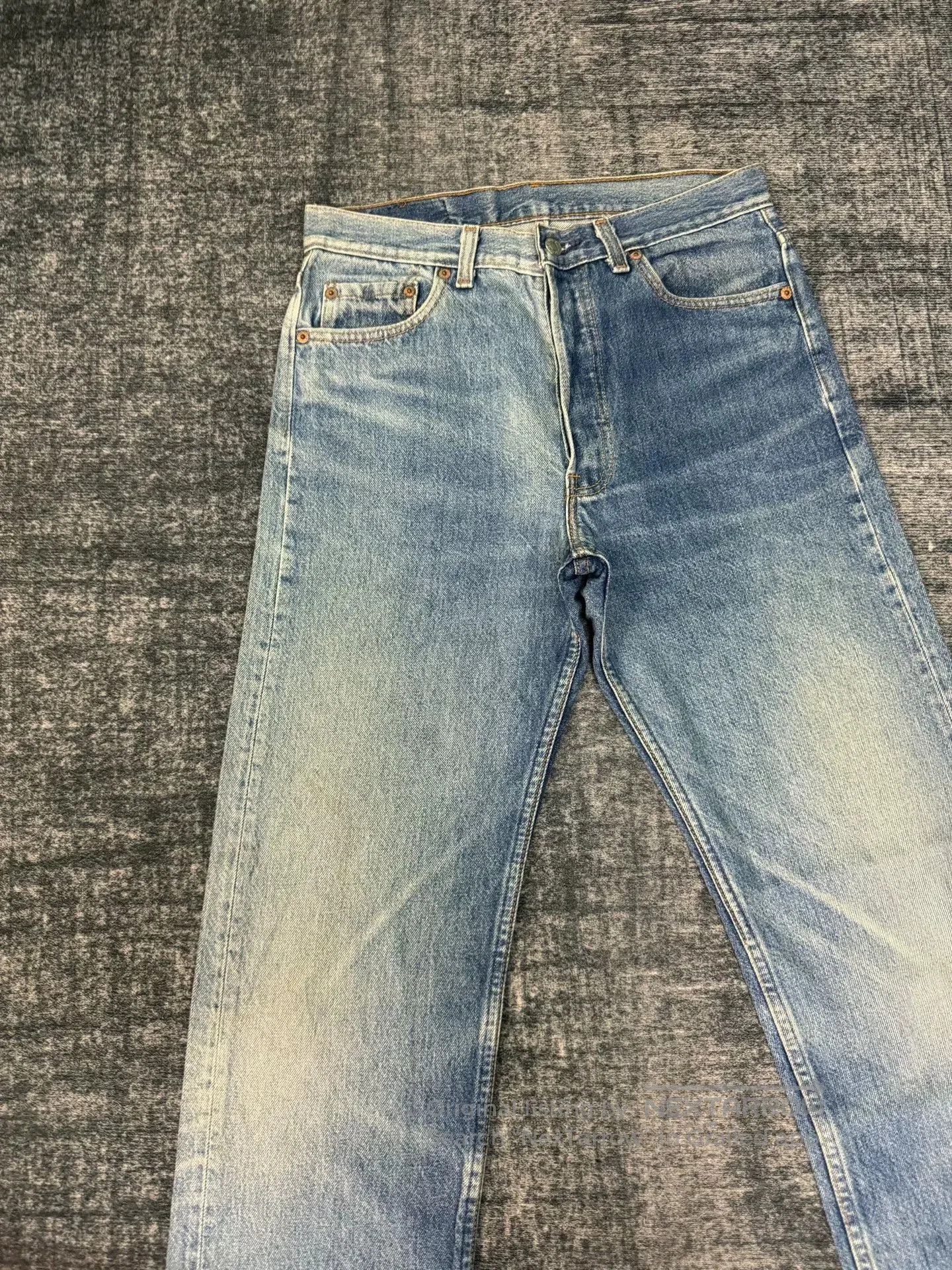 Levi's Vintage Levi's 501 90s Washed Blue Jeans. Size US 30 / EU 46 - 3 Thumbnail