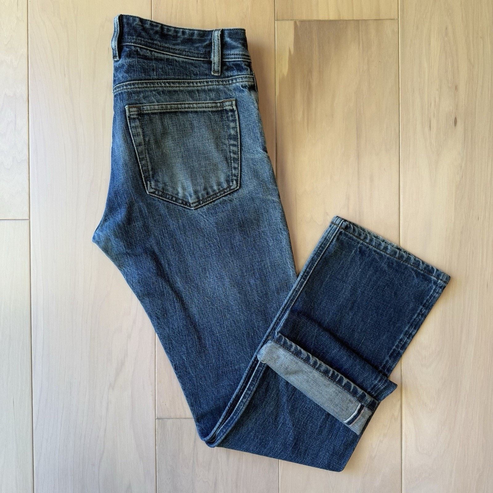 Todd Shelton Todd Shelton Selvedge Jeans 30 Blue Heavy Denim Slim Straigh Size US 30 / EU 46 - 2 Thumbnail