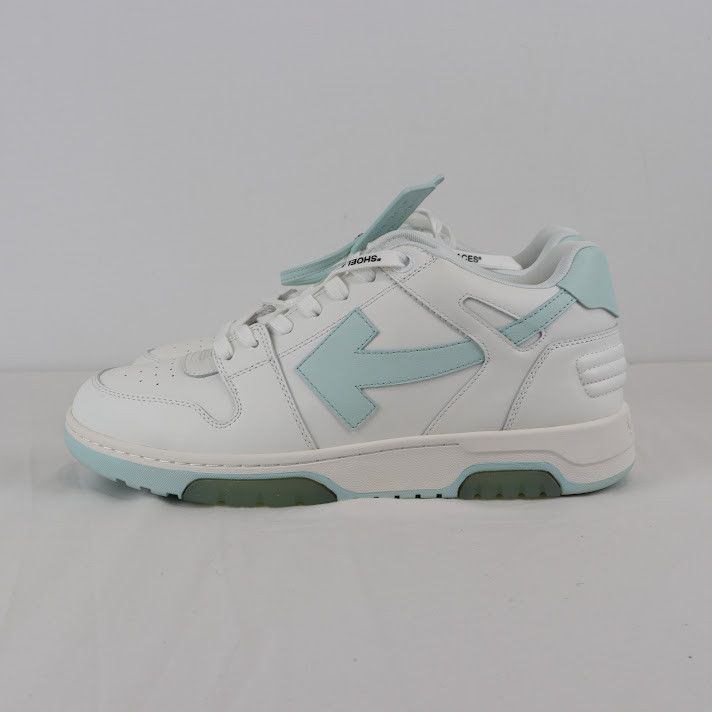 Off-White Q:3 / Out of Office Calf Leather Sneakers in White Mint Size US 13 / EU 46 - 2 Thumbnail
