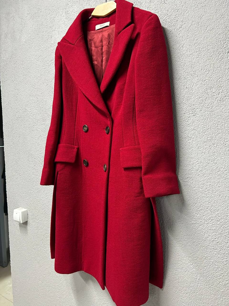 Prada Prada FW2009 Women’s Red Virgin Wool Coat Size M US 6 IT 42 Size M / US 6-8 / IT 42-44 - 5 Thumbnail