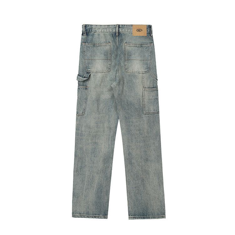 Vintage American street loose straight high waist casual jeans Size US 32 / EU 48 - 2 Thumbnail