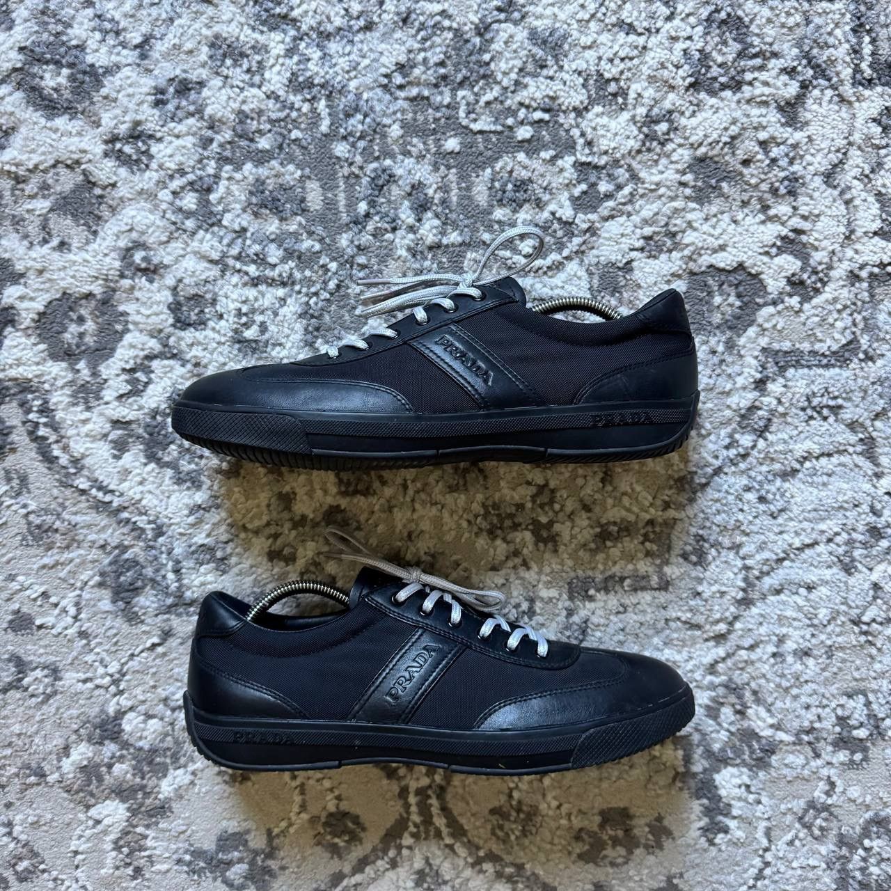 Prada Prada Vintage Black Leather Low Trainers Size US 9.5 / EU 42-43 - 1 Thumbnail