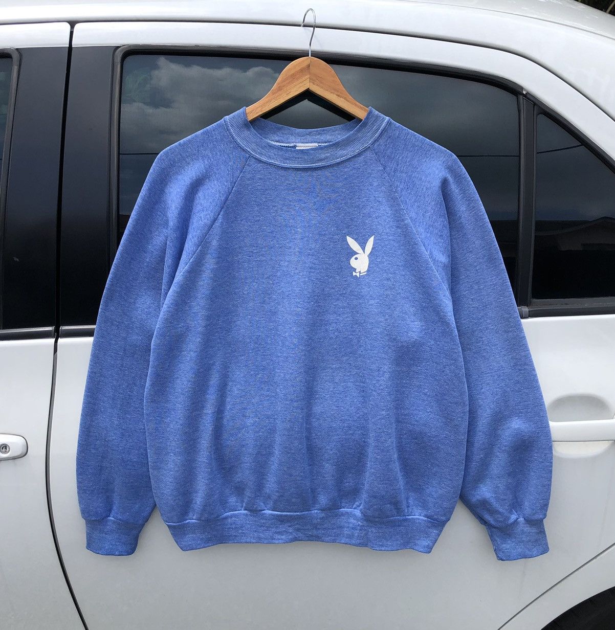 Playboy VTG 80s Playboy Logo Crewneck Sweatshirt Blue Made In USA 🇺🇸 Size US M / EU 48-50 / 2 - 1 Thumbnail