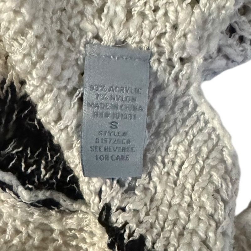 Other Charlotte Russe Striped Hooded Sweater Extra Long Cozy Size S / US 4 / IT 40 - 3 Thumbnail