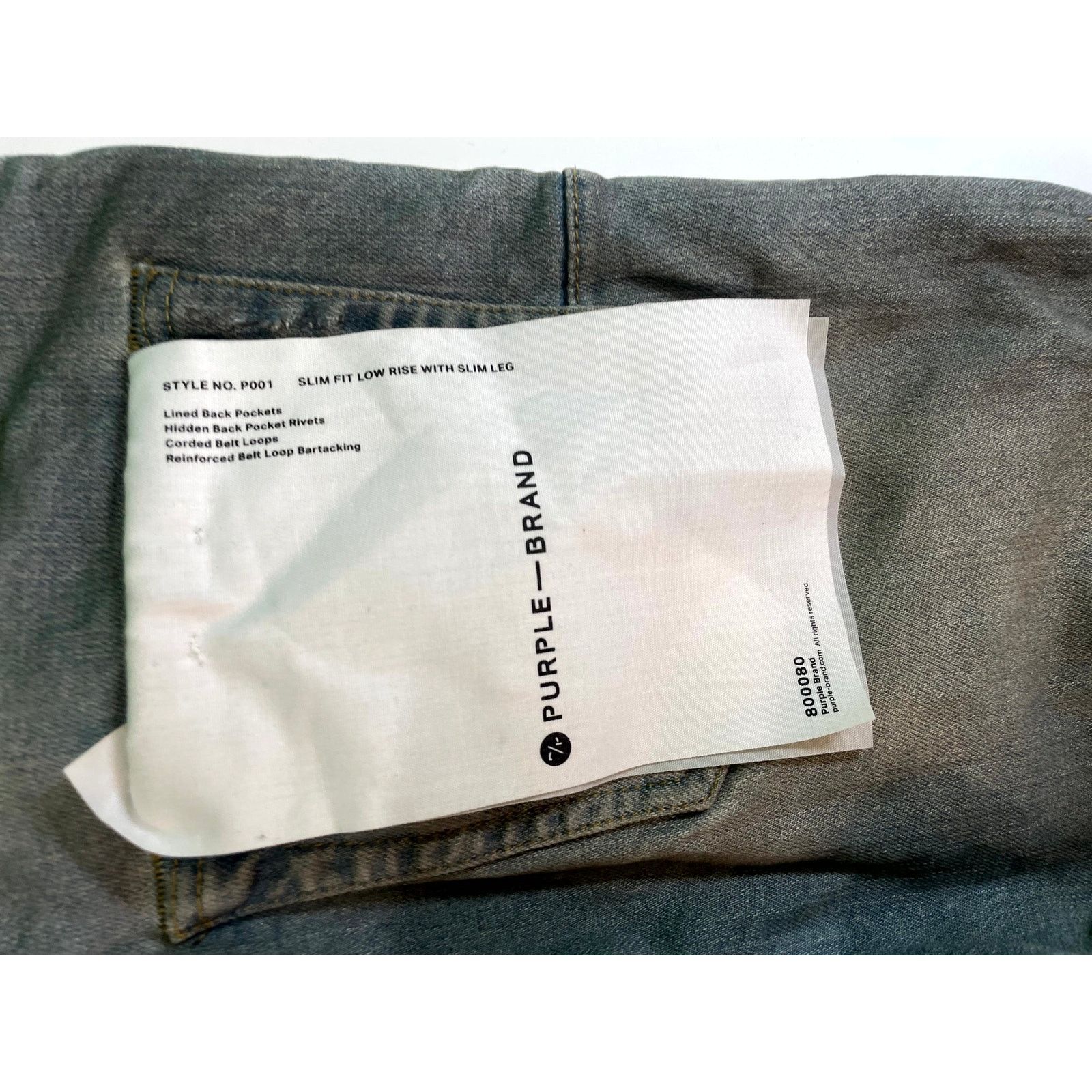 Purple Brand Purple Brand Vintage Wax Light Wash Jeans Size US 29 - 5 Thumbnail