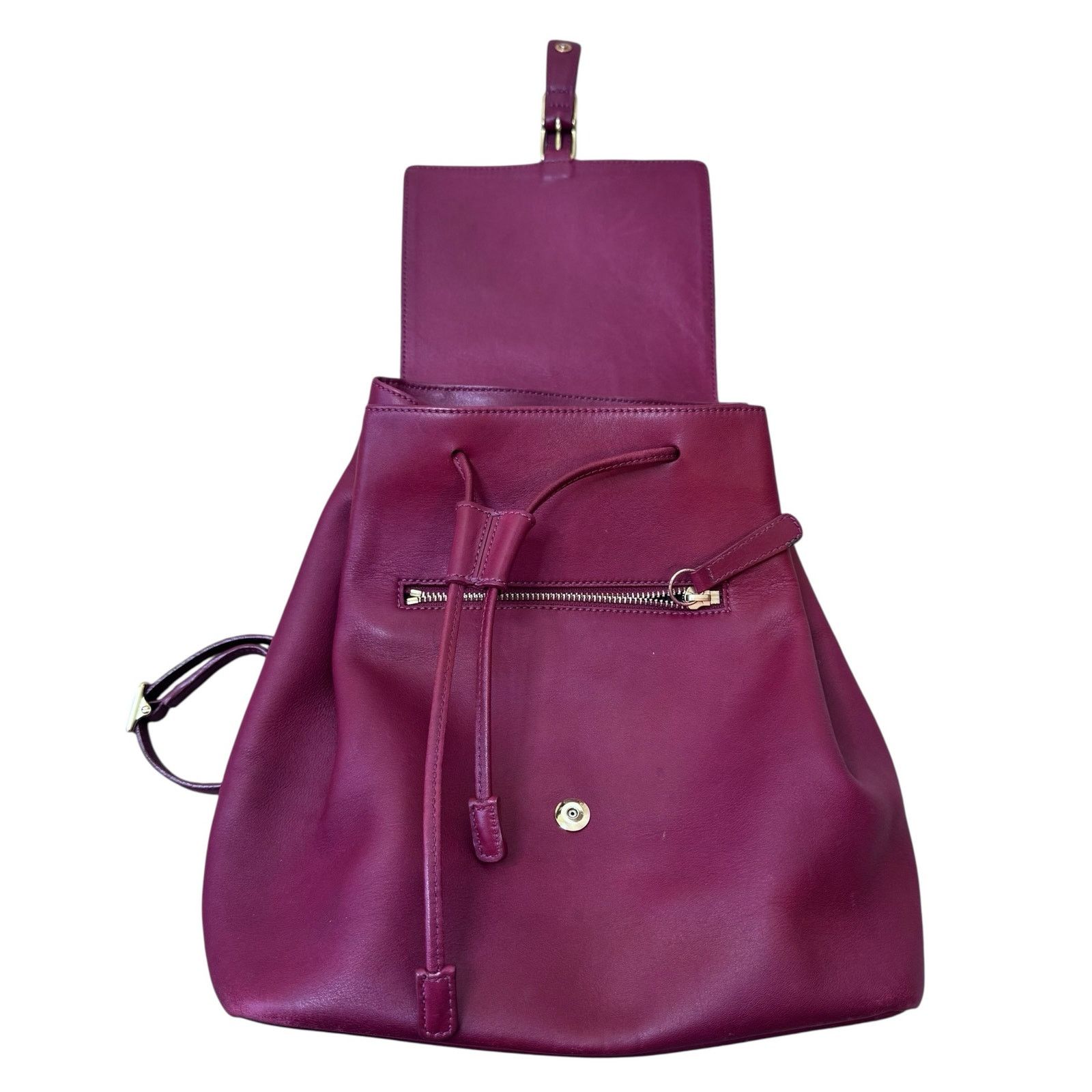 COACH Vintage Leather 9827 Legacy West Hampton Daypack/ Backpack Coach Legacy West Hampton Daypack 9827 Black Leather Backpack main image 3