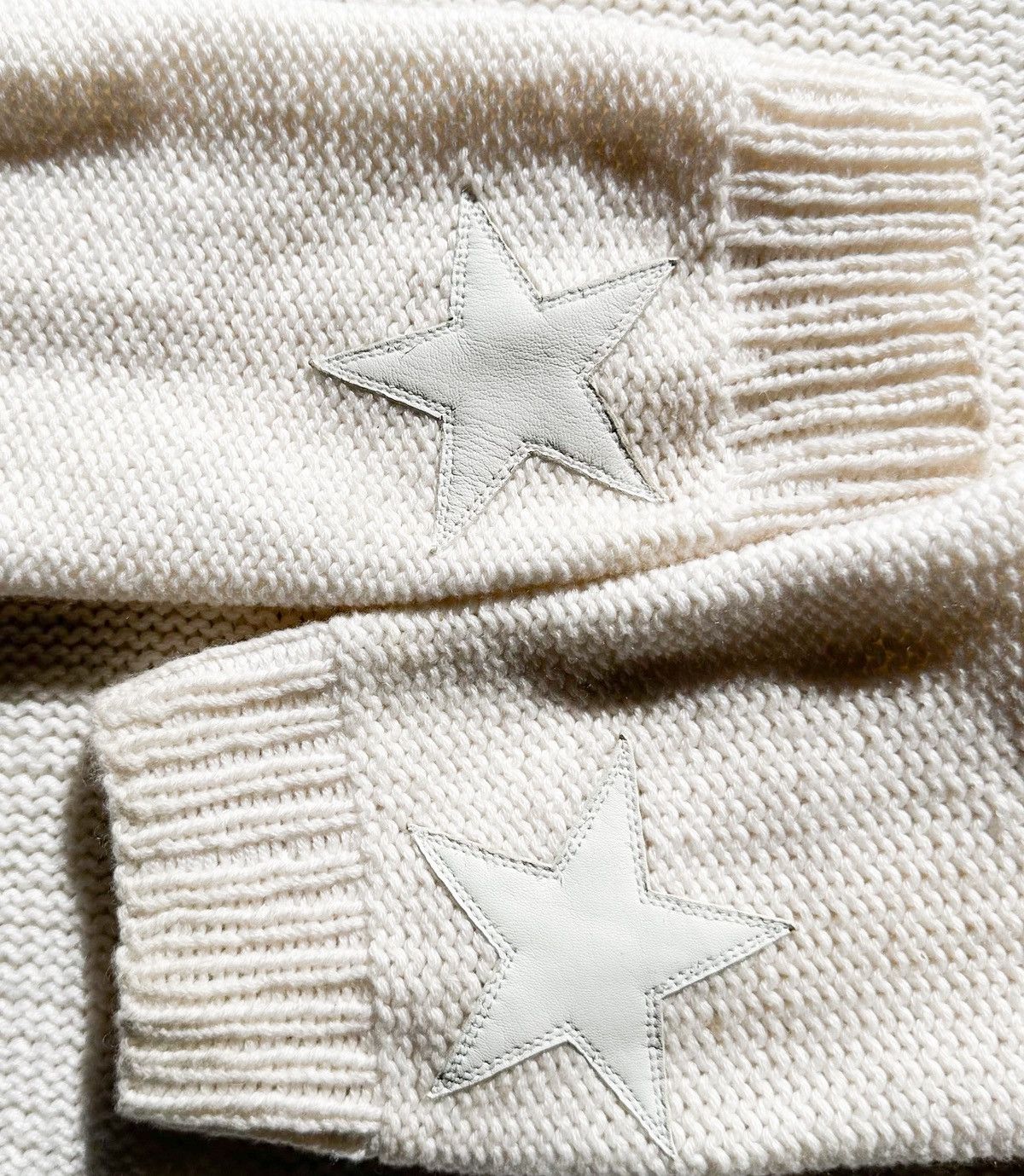 Chrome Hearts CH Triple Star Patch Cashmere Chunky Knit Sweater 🍦 Size US XL / EU 56 / 4 - 4 Thumbnail