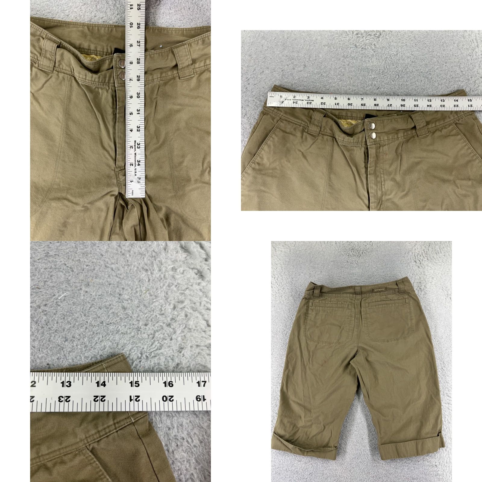 Patagonia Patagonia Shorts Womens 8 Beige All-Wear Capris 100% Cotton Hiking Camping 28x14 Size 30" / US 8 / IT 44 - 9 Thumbnail