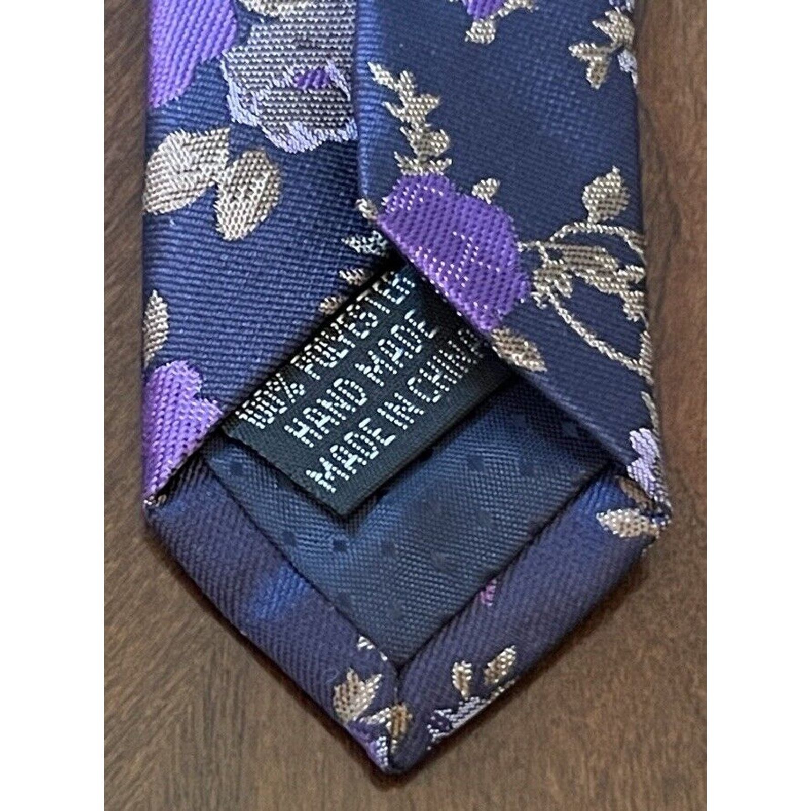 Other Vittorio Vico Purple Blue Hand Made 100% Polyester In China Size ONE SIZE - 7 Thumbnail