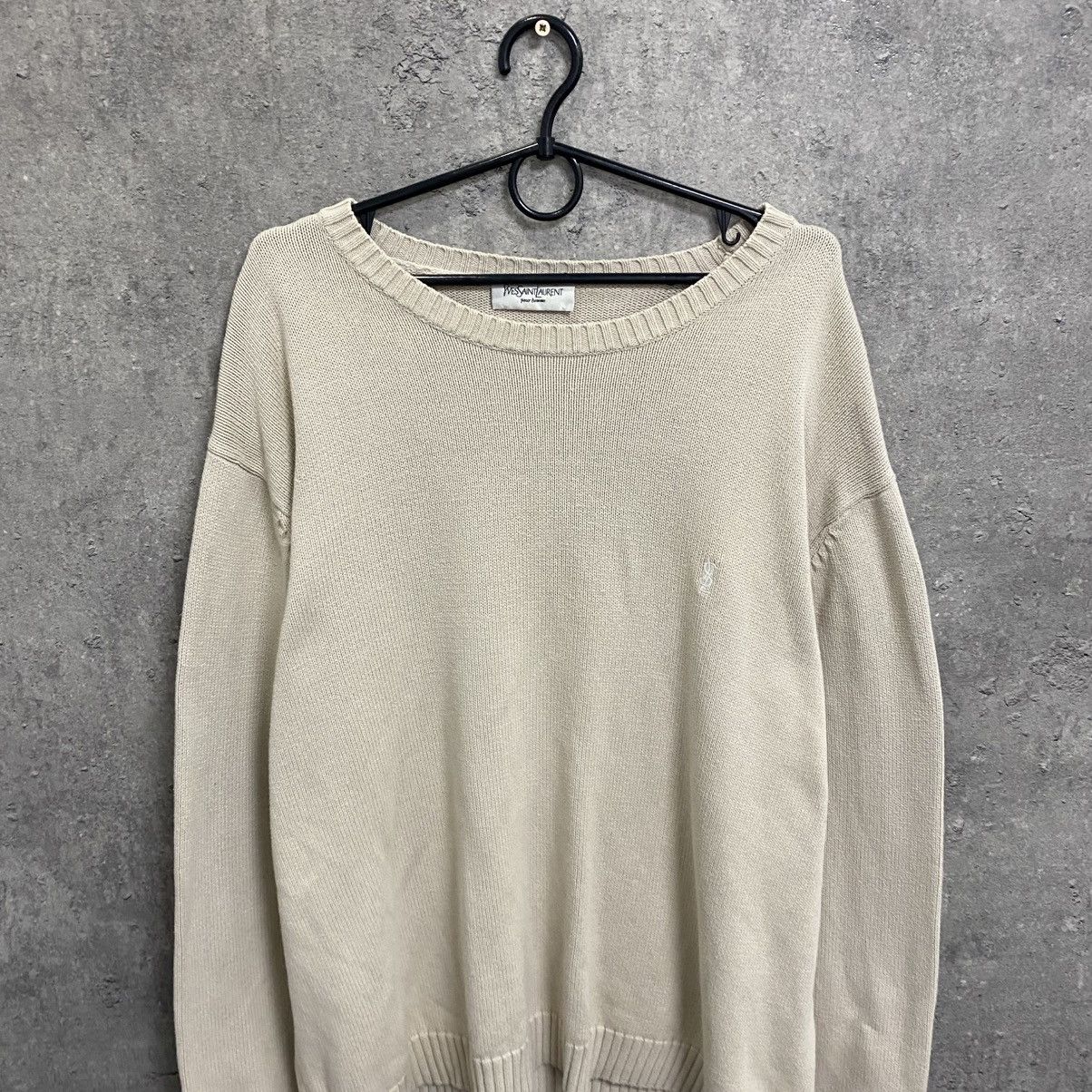Saint Laurent Paris YSL Sweater Knit Yves Saint Laurent Sweater Old Money Size US XL / EU 56 / 4 - 4 Thumbnail