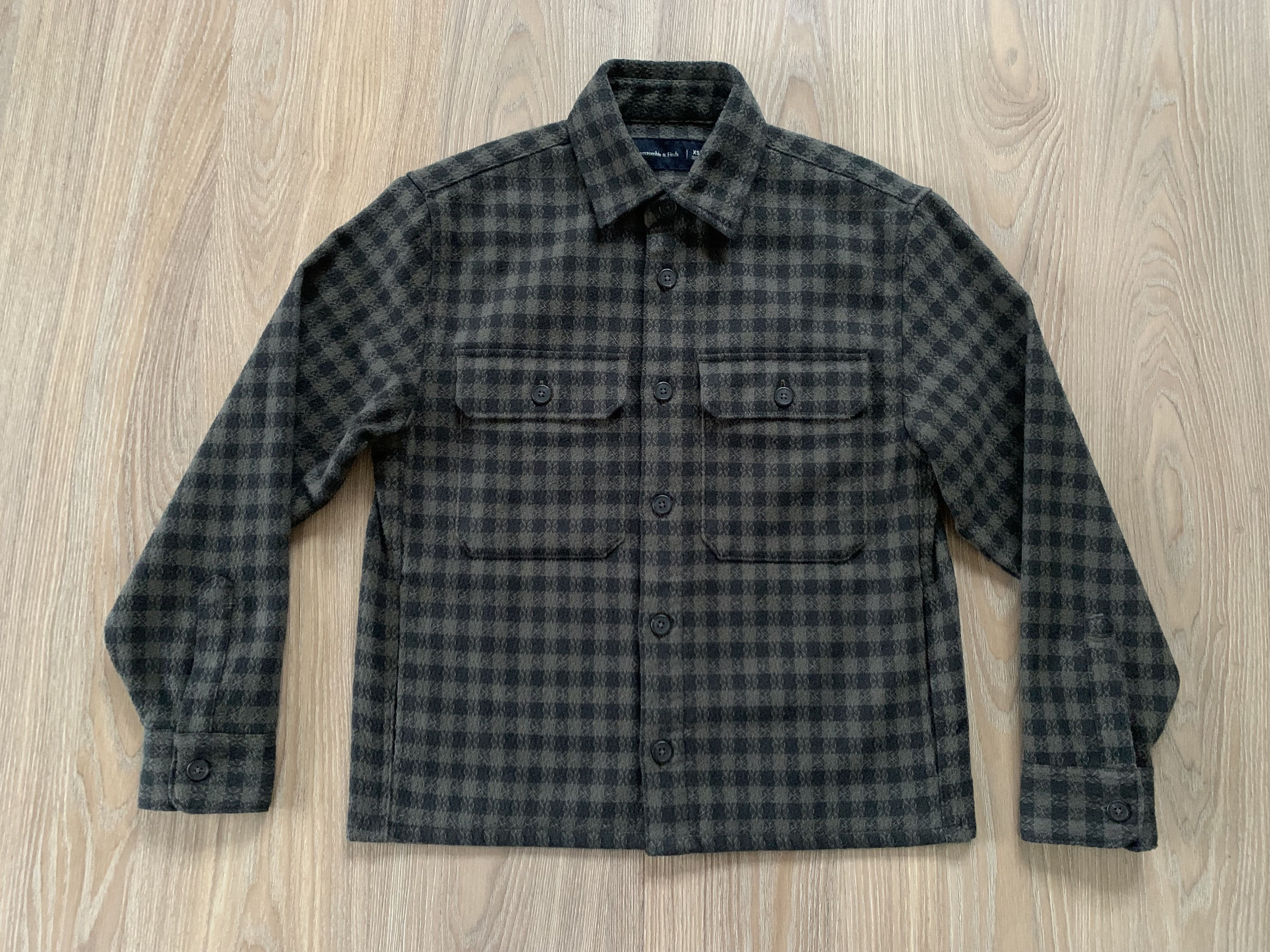 Abercrombie & Fitch Abercrombie & Fitch Check Dobby Flannel Plaid Overshirt Size US XS / EU 42 / 0 - 2 Thumbnail