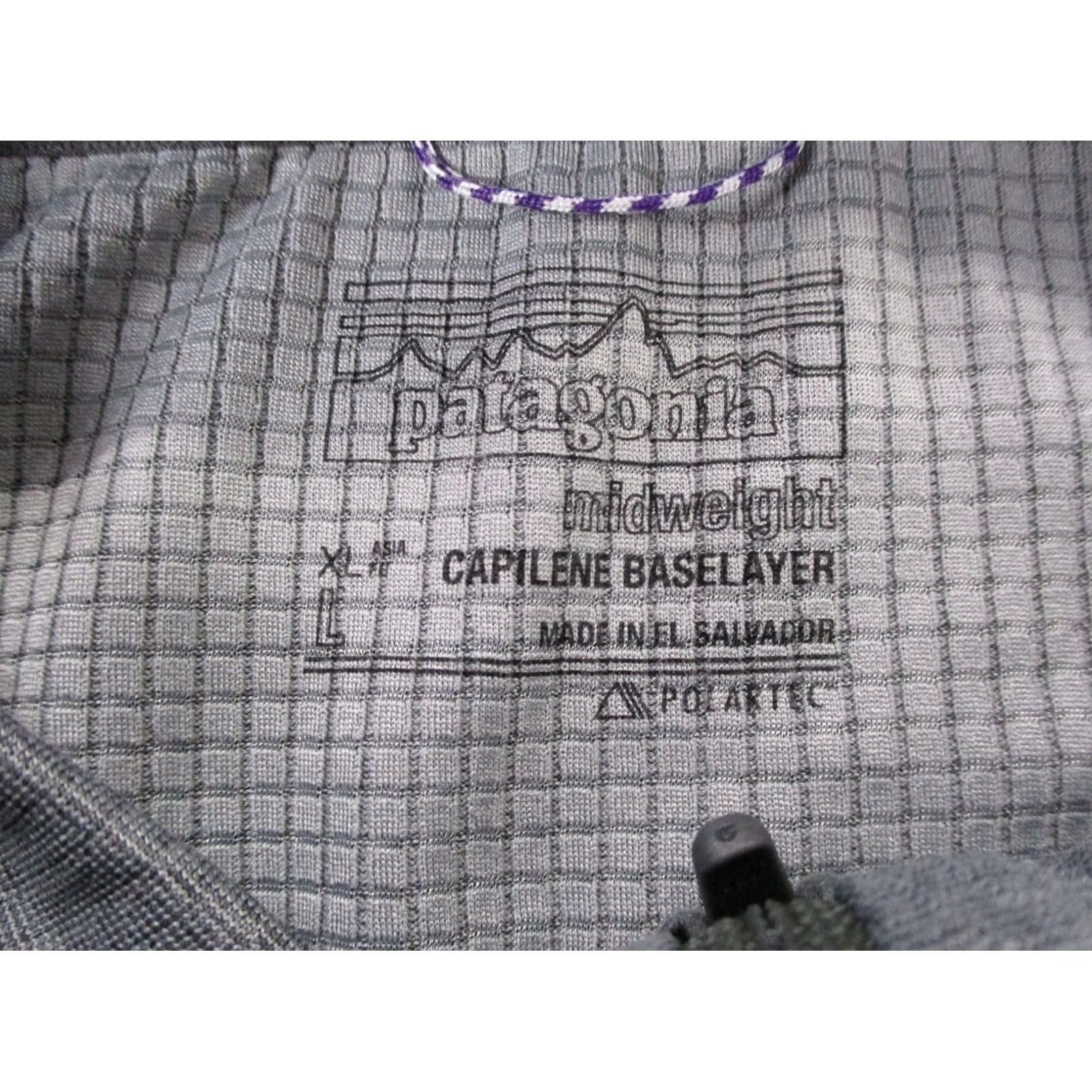 Patagonia Patagonia Jacket Mens L Gray Midweight Capilene Base Layer Hiking Camping 44445 Size US L / EU 52-54 / 3 - 7 Thumbnail