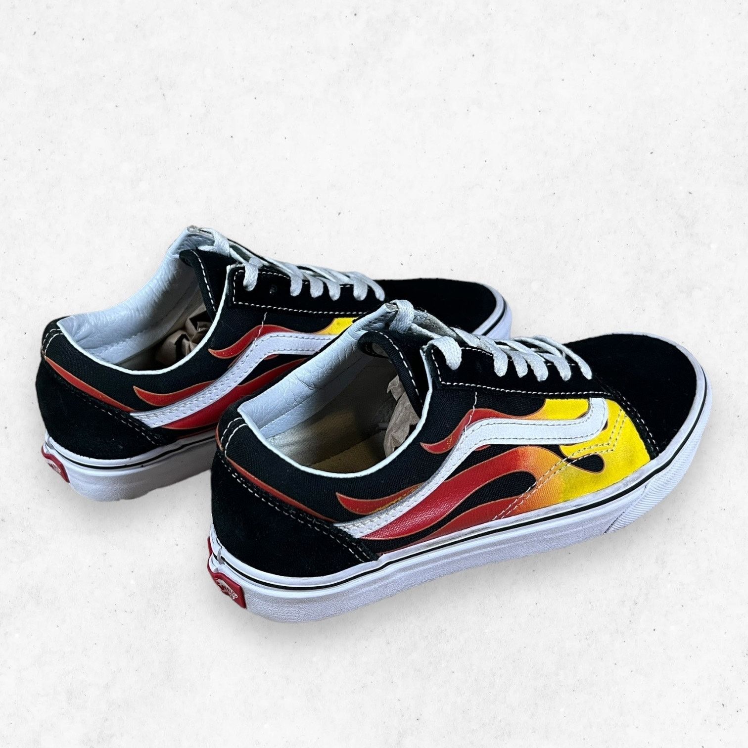 Vans Vans Old Skool "Flames" Men's 6US Skate Skateboard Shoes Size US 6 / EU 39 - 3 Thumbnail