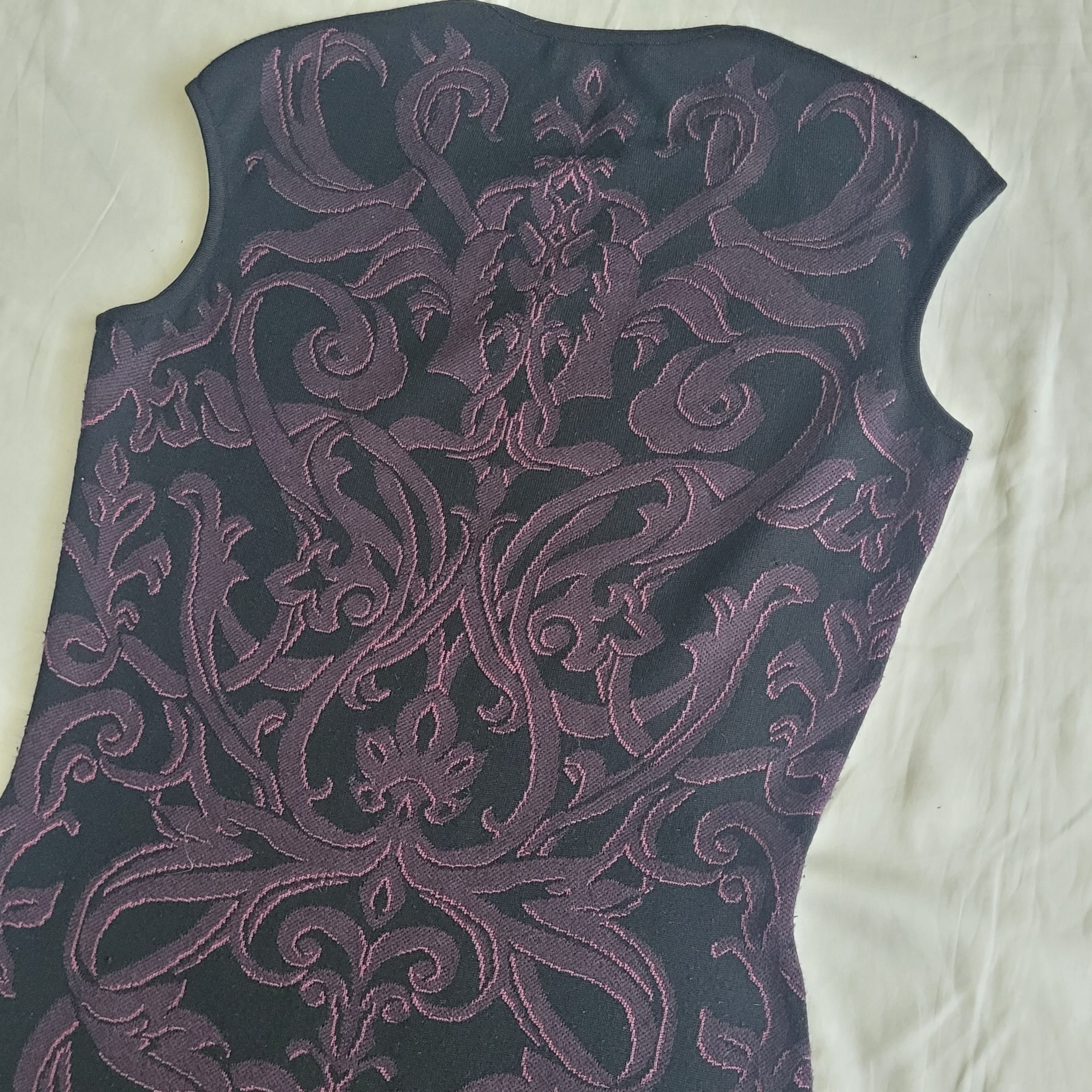 Alexander McQueen Alexander McQueen mainline silk-cashmere jaquard knit dress Size XL / US 12-14 / IT 48-50 - 4 Thumbnail