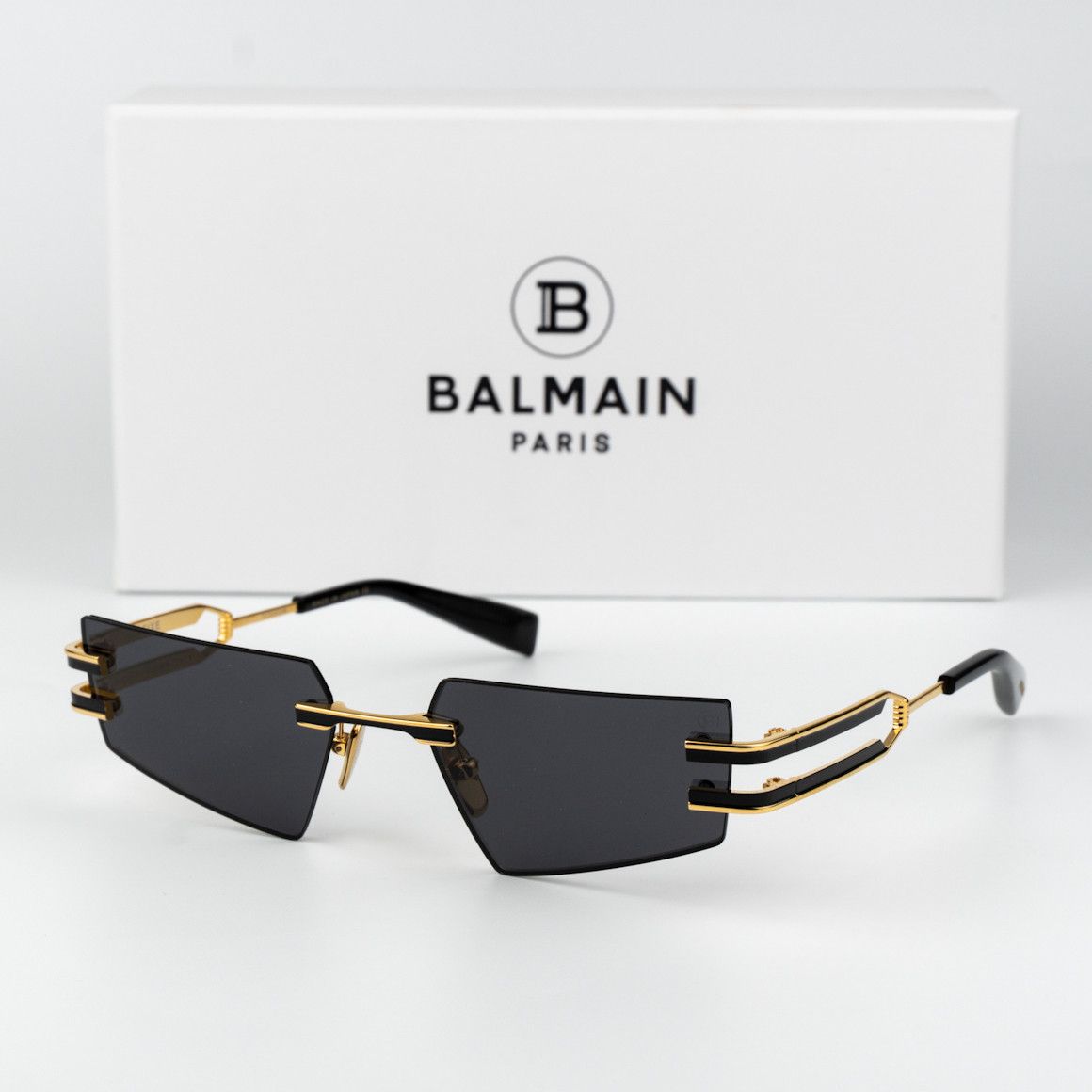 Balmain Balmain Women Sunglasses Gold Black Grey FIXE BPS-123A-54 Size ONE SIZE - 11 Thumbnail