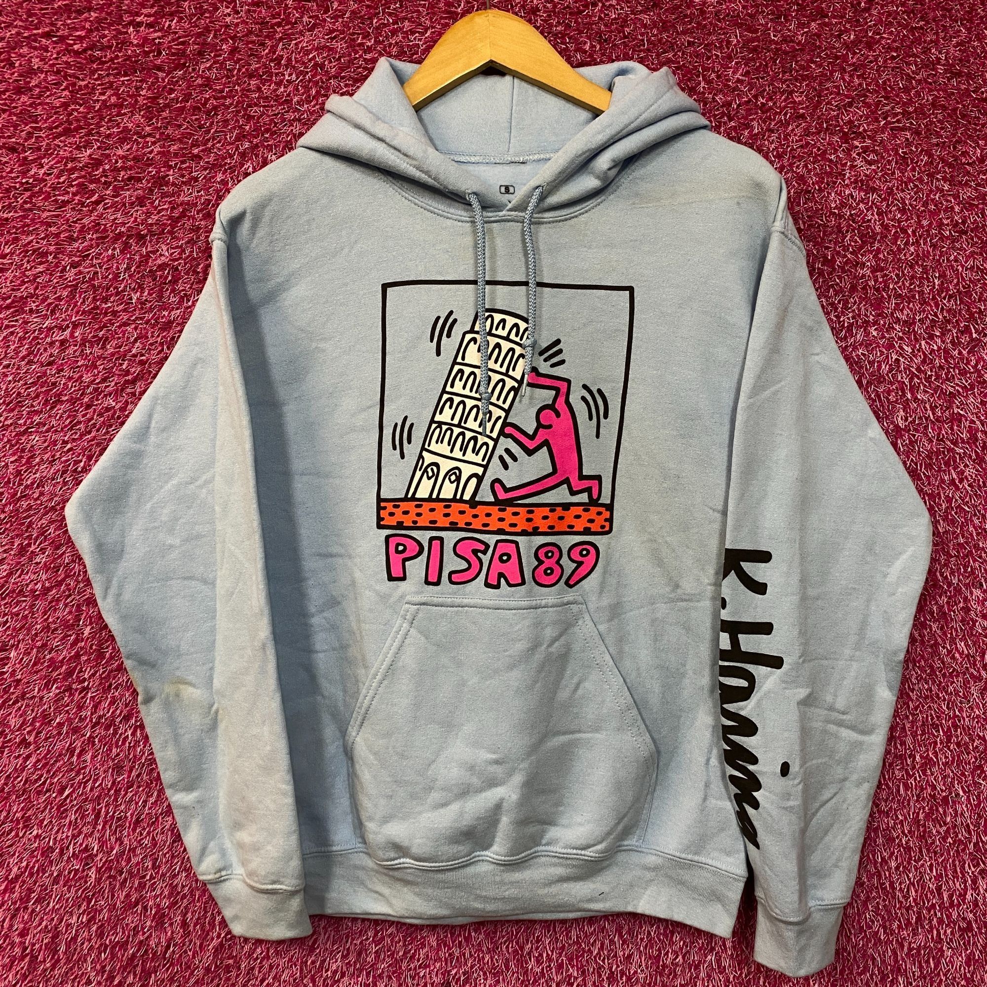 Keith Haring Keith Haring Hoodie Sweatshirt Mens Small Blue Pisa 89 Art Size US S / EU 44-46 / 1 - 1 Thumbnail