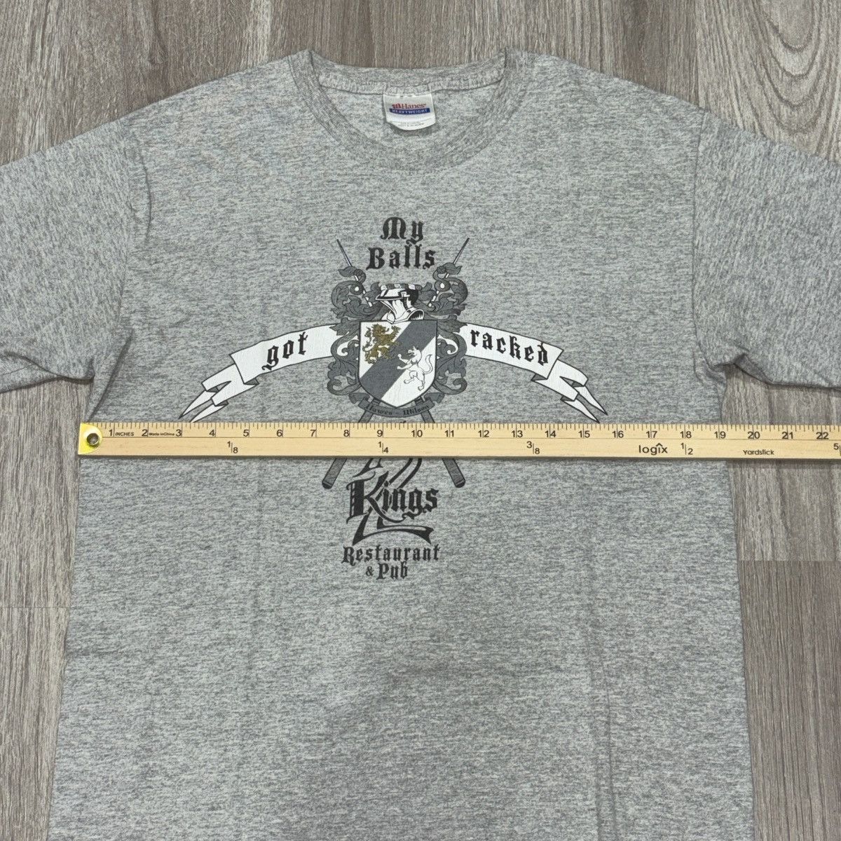 Hanes Vintage Hanes Heavyweight Graphic T Shirt Mens Medium Gray Size US M / EU 48-50 / 2 - 5 Thumbnail
