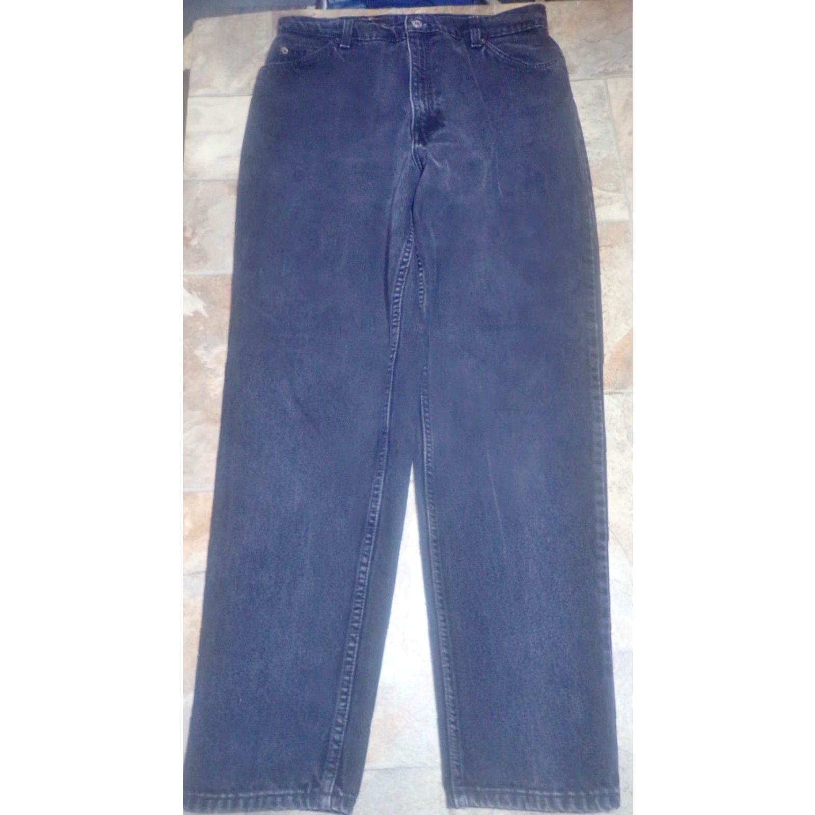 Levi's Vintage Levi's 90s Relaxed Fit Taper Leg Mom Jeans Size 14 High Waist Blue Denim 30 Inseam Women's Size 33" - 2 Thumbnail