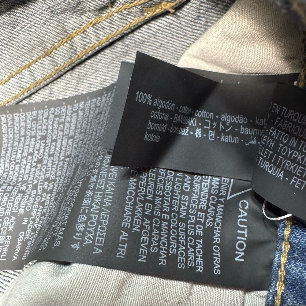 Zara NWT New Zara The Loose Fit Jeans In Distressed Resin Size 6 Size 28" / US 6 / IT 42 - 6 Thumbnail