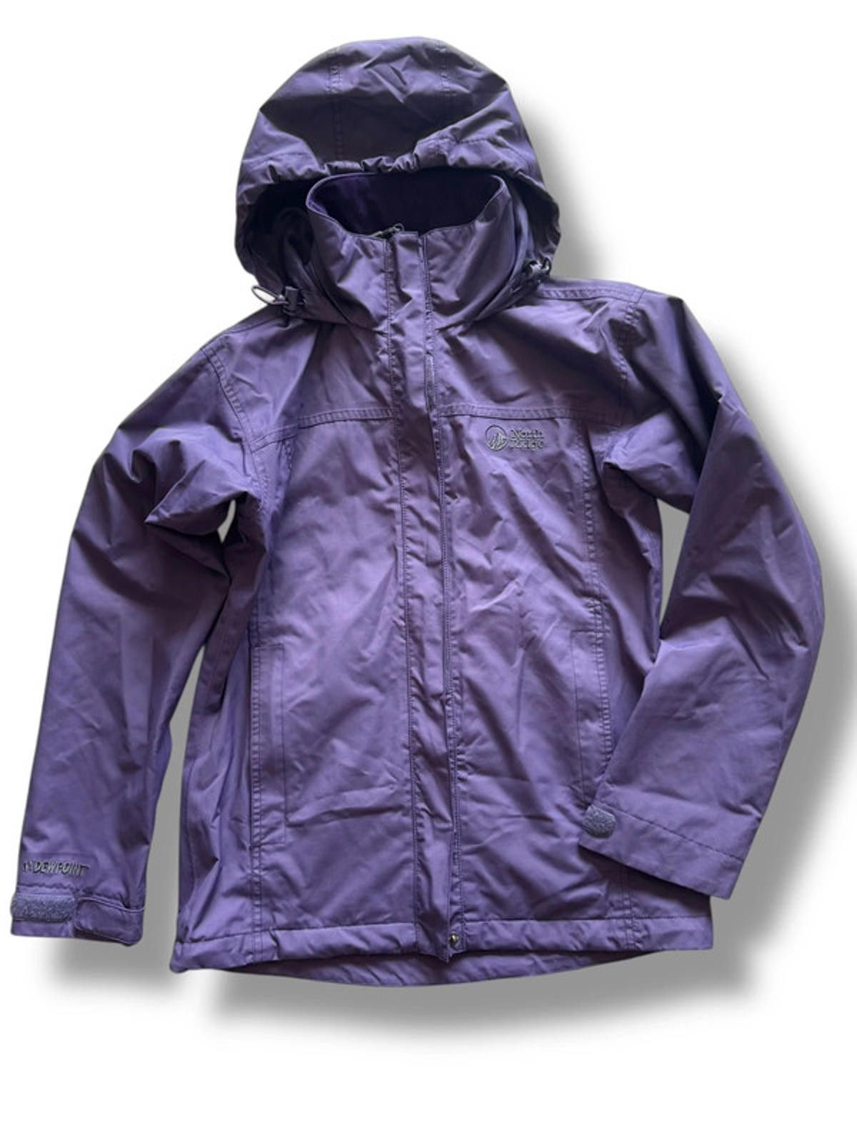 Designer Ladies North Ridge Jacket – Purple – Size 8 – Lightweight Waterproof Size S / US 4 / IT 40 - 1 Thumbnail
