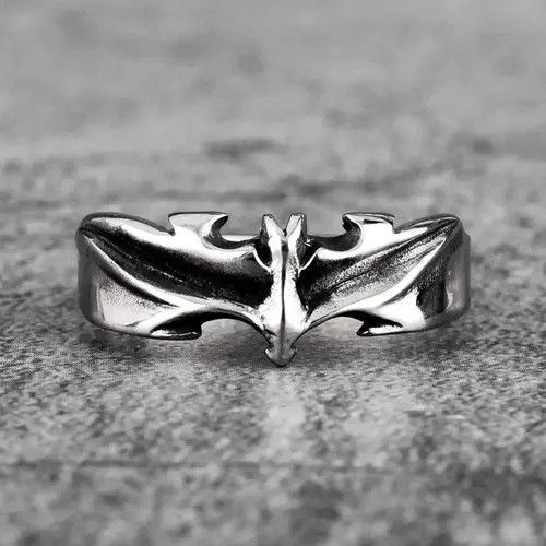 Jewelry Gothic Unique Bat Vampire Ring Size ONE SIZE - 3 Thumbnail