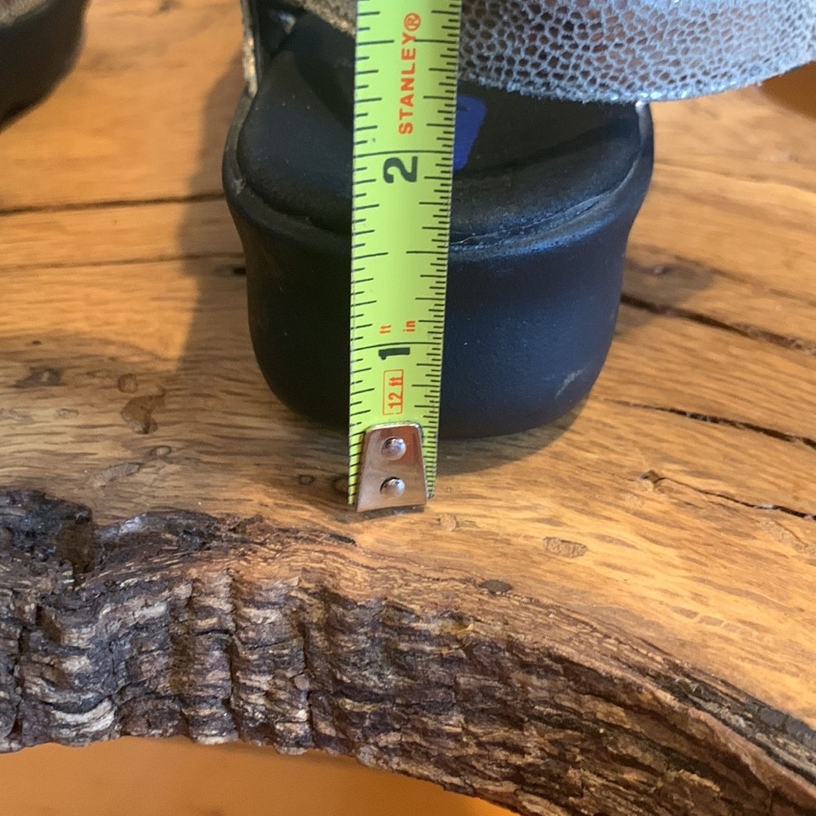 Vintage Wolky metallic gold croc embossed leather Pichu Sandals Size US 7.5 / IT 37.5 - 13 Thumbnail