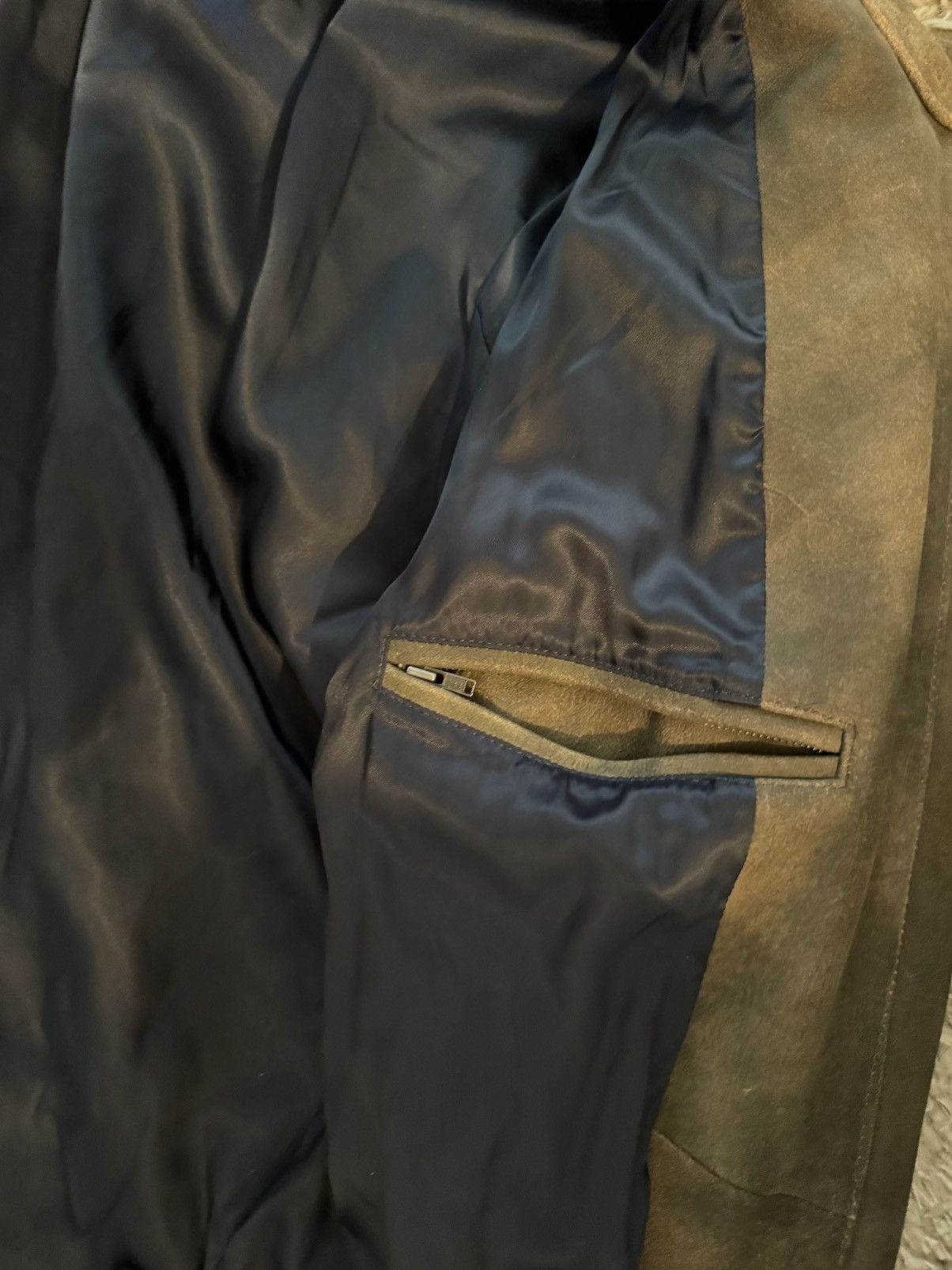 Rodd & Gunn Rodd & Gunn Suede Leather Jacket – Brown – Size L – New Size US L / EU 52-54 / 3 - 9 Thumbnail