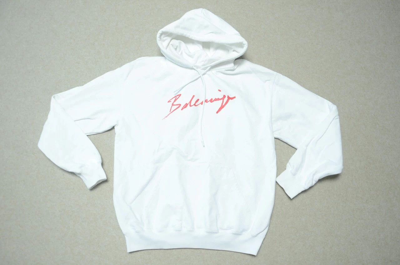 Balenciaga Balenciaga Script Logo White Unisex Hoodie Size S / US 4 / IT 40 - 1 Thumbnail
