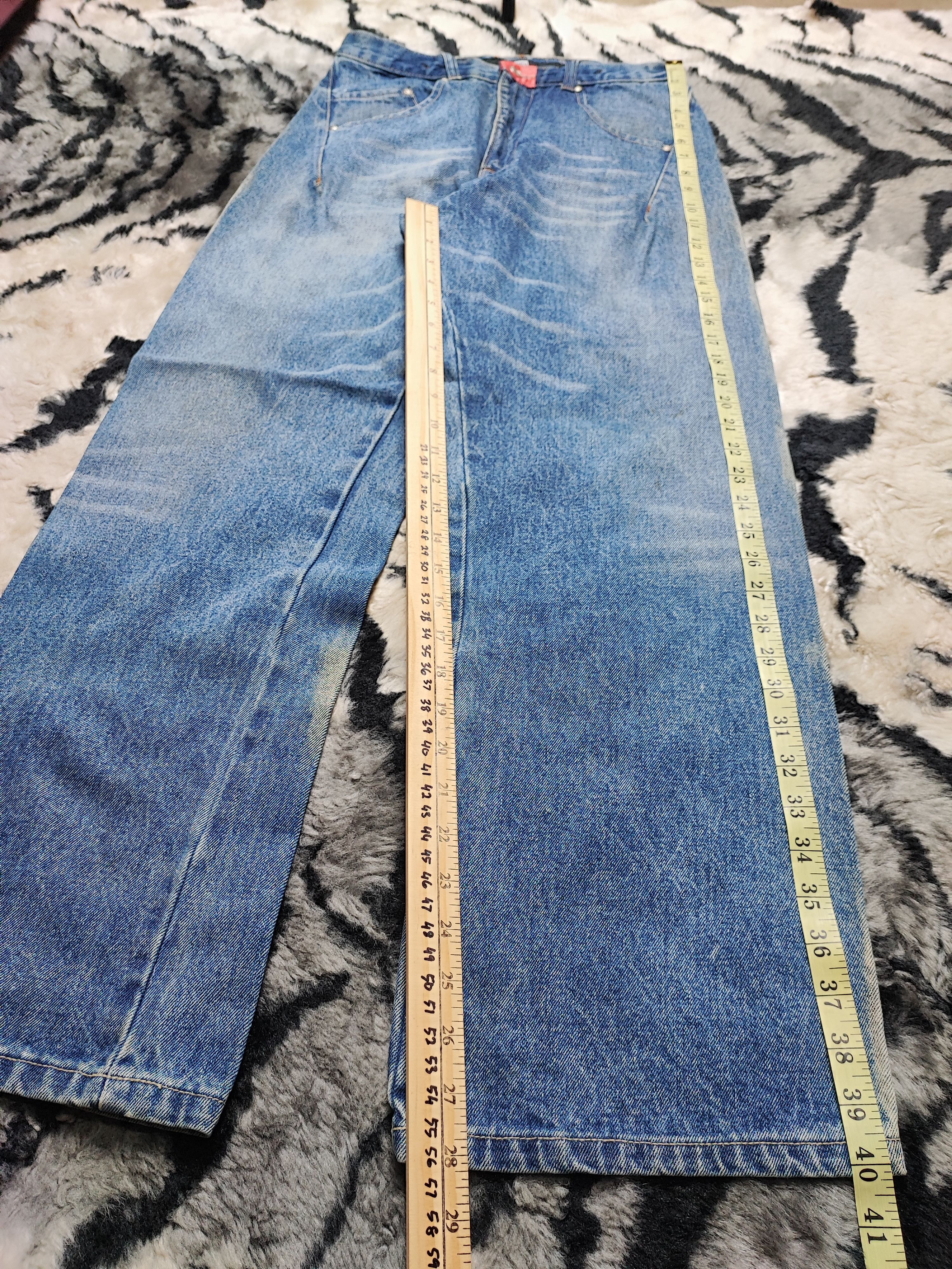 Marithe + Francois Girbaud Vintage MFG Trash Distress Grunge Erd Chrome Baggy Wide Leg Size US 28 / EU 44 - 7 Thumbnail