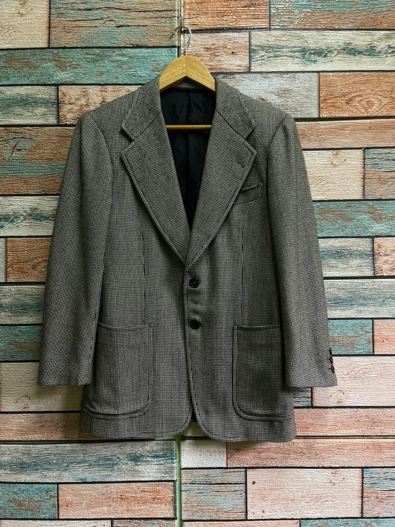 Vintage Christian Dior Monsieur Houndstooth Blazer Jacket