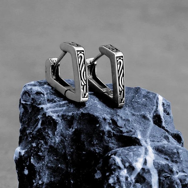 Jewelry Viking Celtic Hoop Earrings (1 pair) Size ONE SIZE - 2 Thumbnail