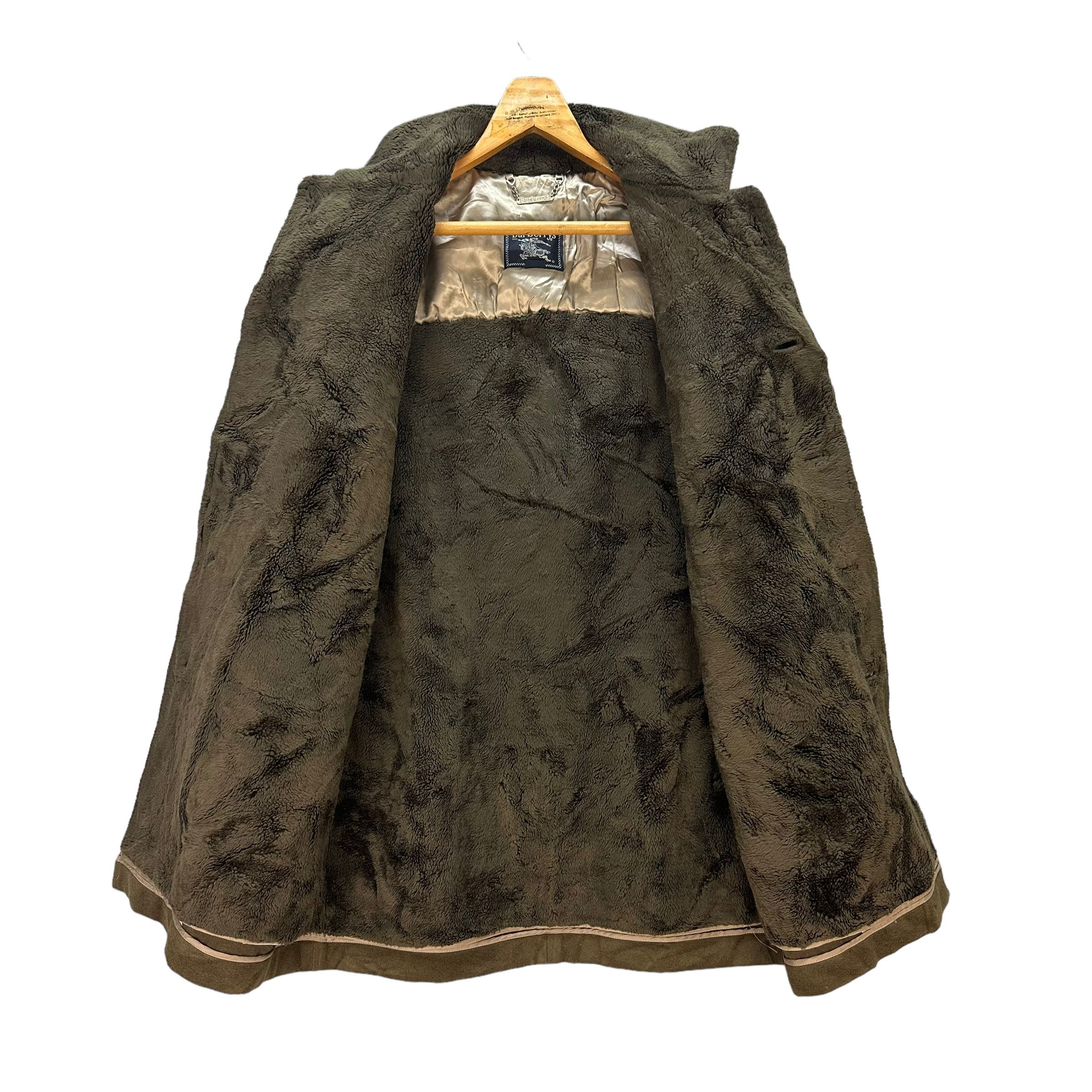 Burberry BURBERRYS SHERPA WOOL COAT JACKET #8547-013 Size US M / EU 48-50 / 2 - 7 Thumbnail