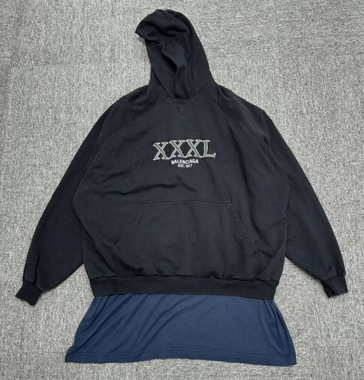 Balenciaga Balenciaga 3XXL Double Layer Hoodie Size US XXL / EU 58 / 5 - 1 Thumbnail