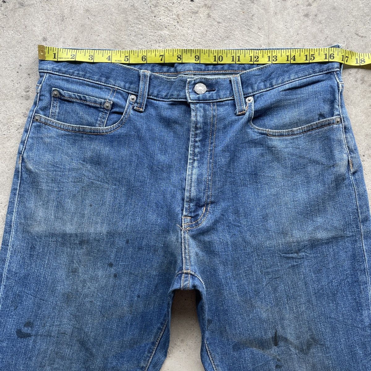 Japanese Brand Japanese Brand Gu Dirty/Painter Denim Jeans Pants W33 Size US 33 - 5 Thumbnail