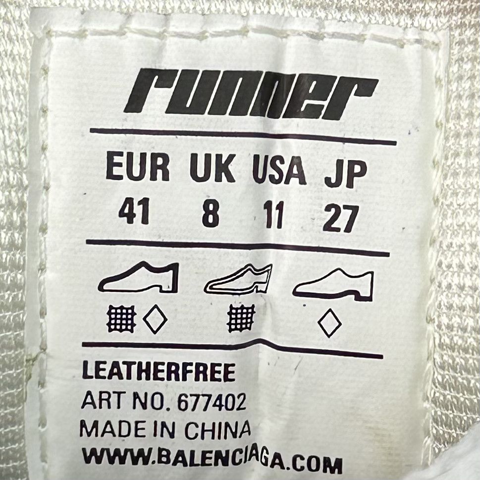 Balenciaga Balenciaga Runner White/Pink/Lime Size US 8.5 / EU 41-42 - 7 Thumbnail