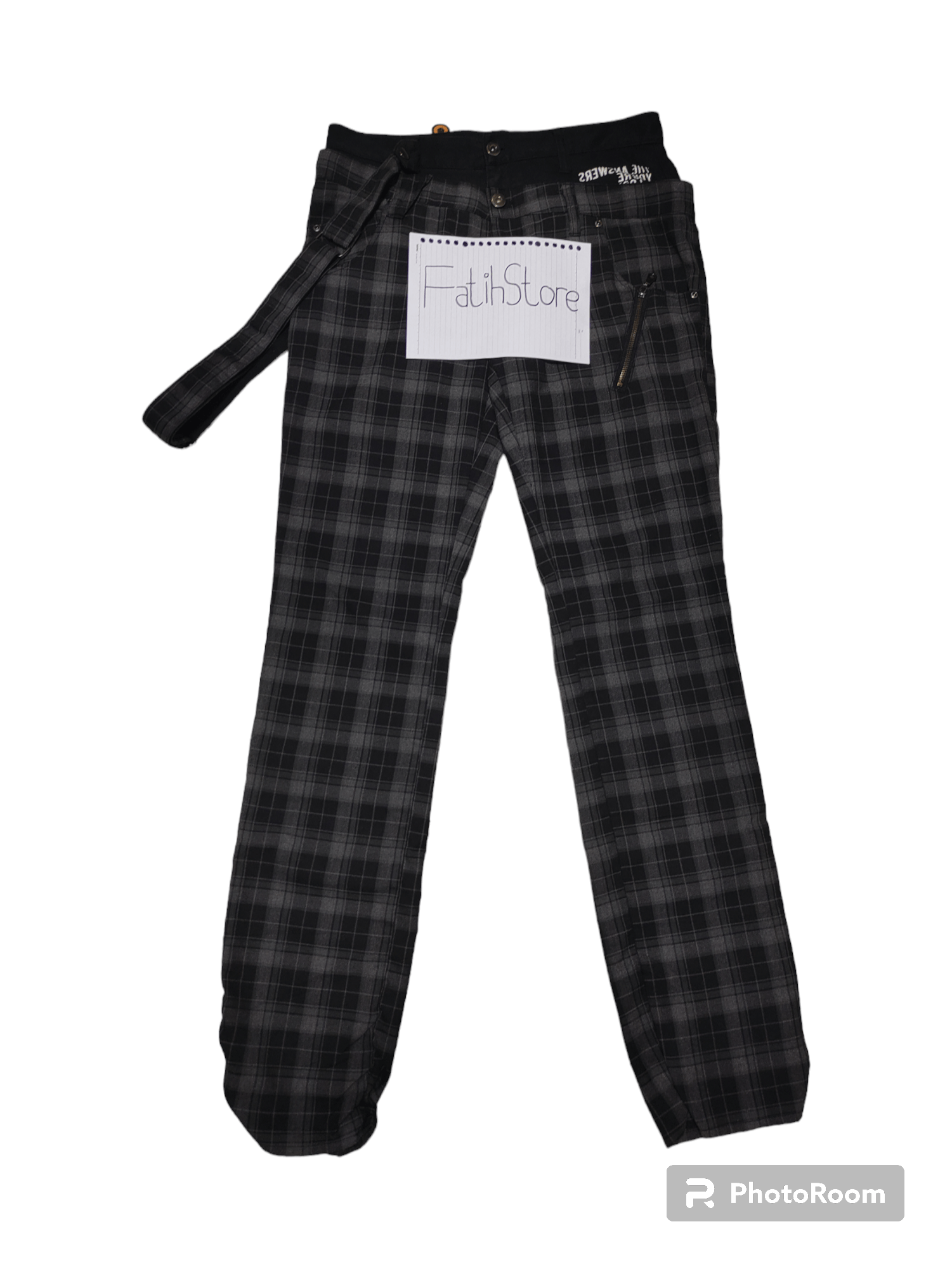 14th Addiction × Le Grande Bleu (L.G.B.) × Yasuyuki Ishii RAGOUT Double Waist Tartan Punk Pants Ghotick Size US 30 / EU 46 - 1 Thumbnail