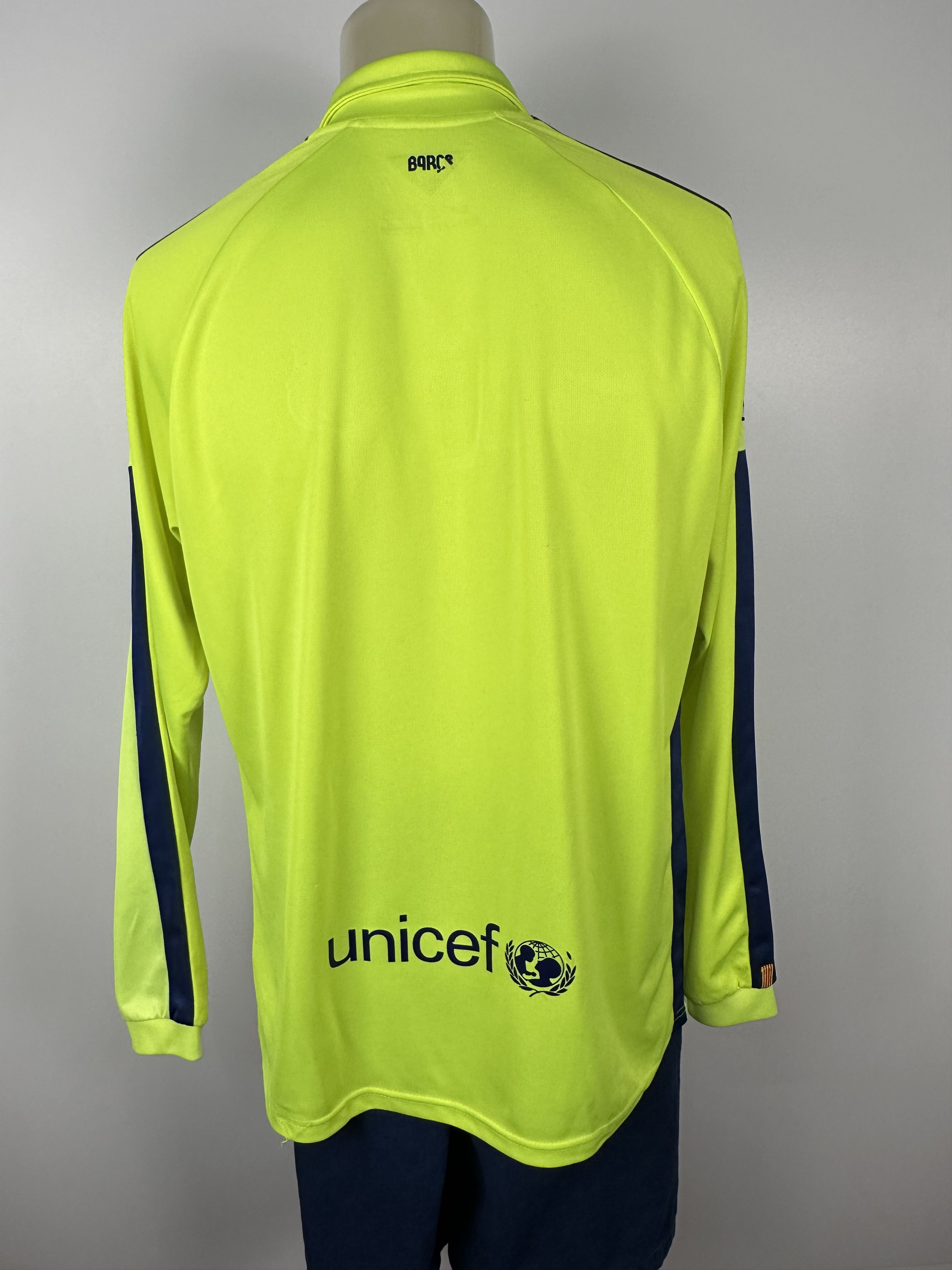 Nike BARCELONA 2014 FOOTBALL SHIRT SOCCER JERSEY LONG SLEEVE NIKE Size US XL / EU 56 / 4 - 8 Thumbnail