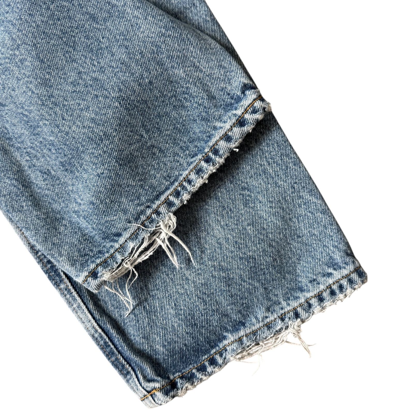 Agolde AGOLDE 90's Crop Mid Rise Loose Jean Suspend Wash Distressed Size 25" / US 0 / IT 36 - 11 Thumbnail