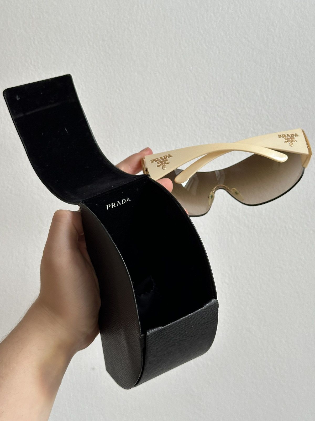 Prada Vintage Archive Rare Early 00s Luxury Mask Sunglasses