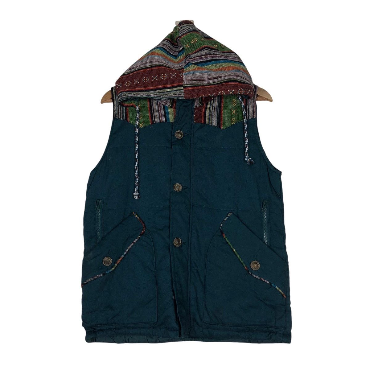 Japanese Brand 📌Vintage Vest Chimayo Design Navajo Power To The People Size US M / EU 48-50 / 2 - 2 Thumbnail