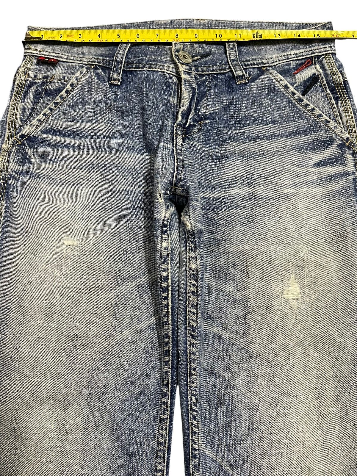Full Count & Co. Vintage Japanese Brand Blue Faded Wash Baggy Style Jeans Size US 32 / EU 48 - 9 Thumbnail