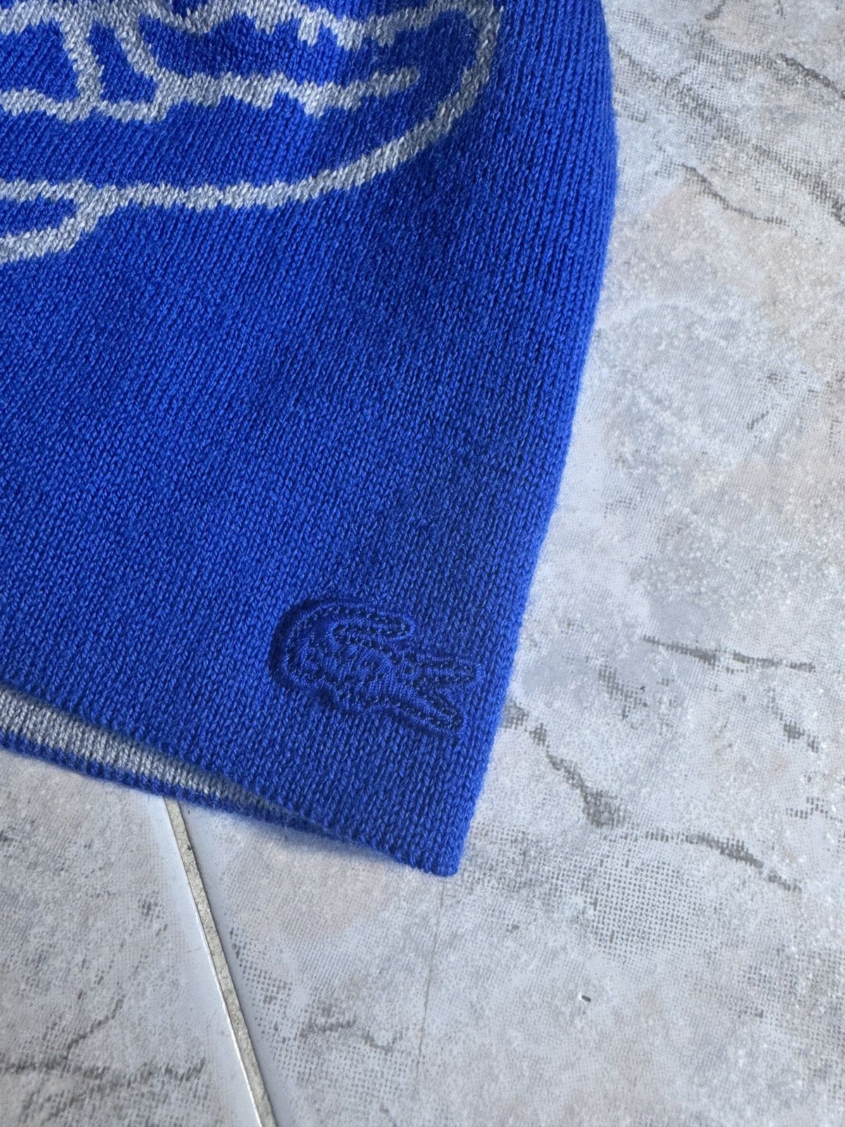 Lacoste NWT Lacoste 100% Wool Beanie - Electric Blue Size ONE SIZE - 3 Thumbnail