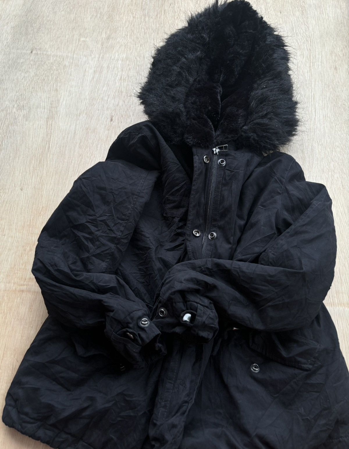 If Six Was Nine × Japanese Brand × Le Grande Bleu (L.G.B.) Fur Jacket Zara Woman Black Ifsixwasnine Lgb Style Size M / US 6-8 / IT 42-44 - 6 Thumbnail