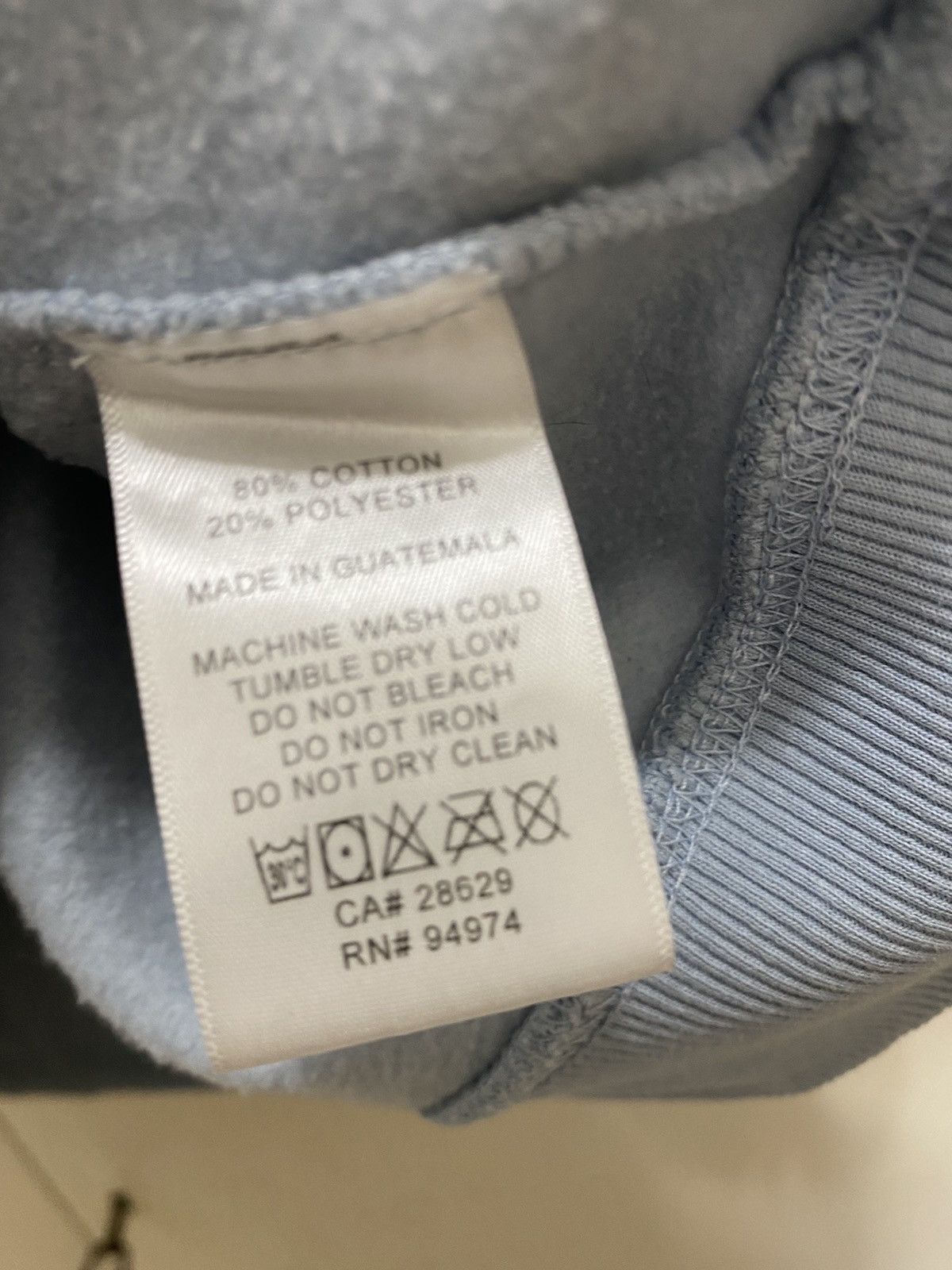 Stussy Stüssy Basic Logo sweatshirt, size XL, light blue, used Size US XL / EU 56 / 4 - 9 Thumbnail
