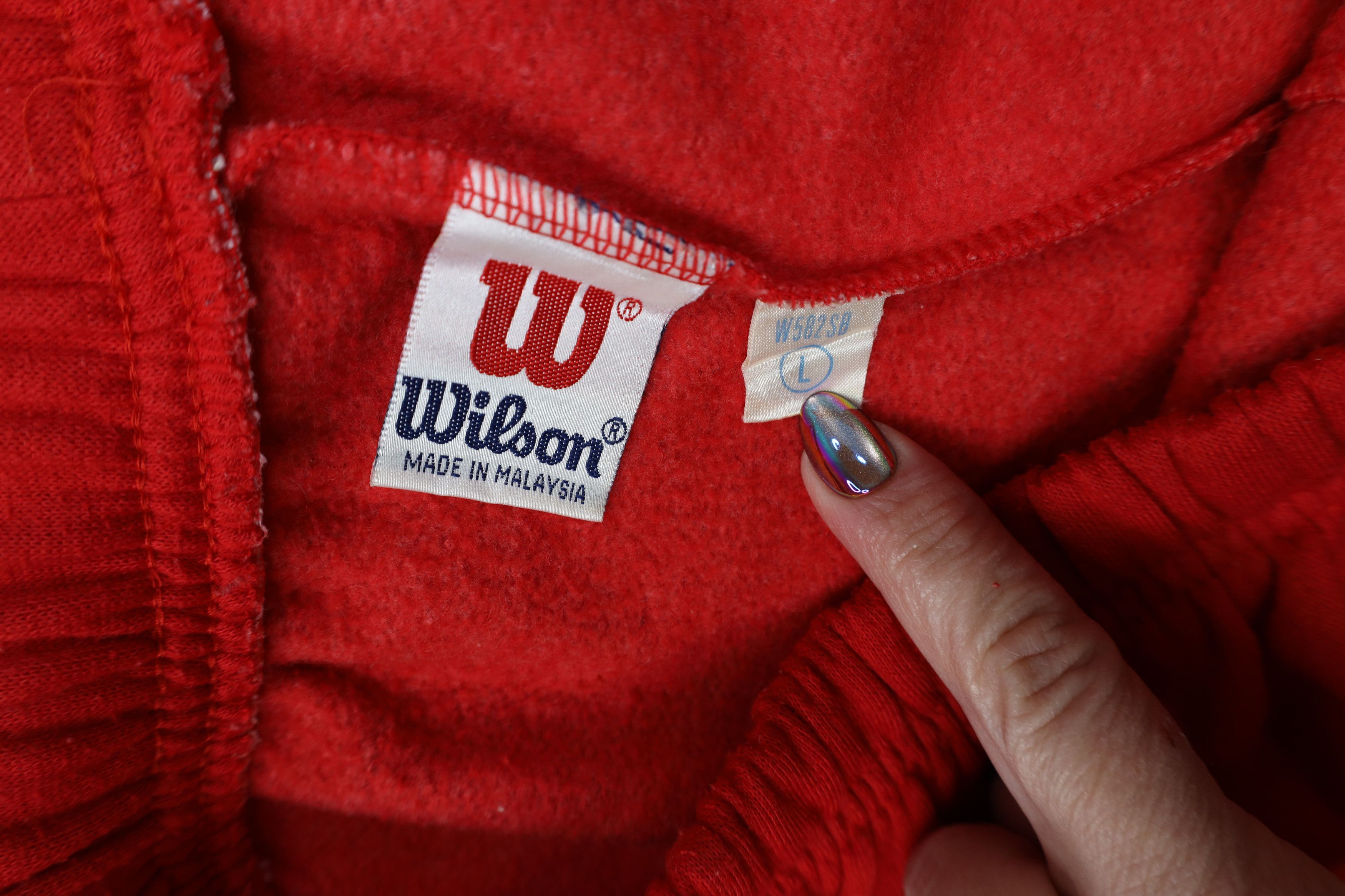 Wilson Vintage 90s Wilson Above Knee Football Sweatpants Shorts Size US 36 / EU 52 - 8 Thumbnail